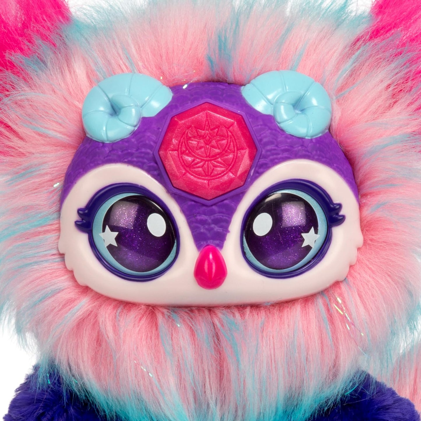 Magic Mixies Gem Surprise Cauldron Moon with Shimmer Eyes – Reveal Plush & 2 Lunar Gem Surprises (Styles Vary)