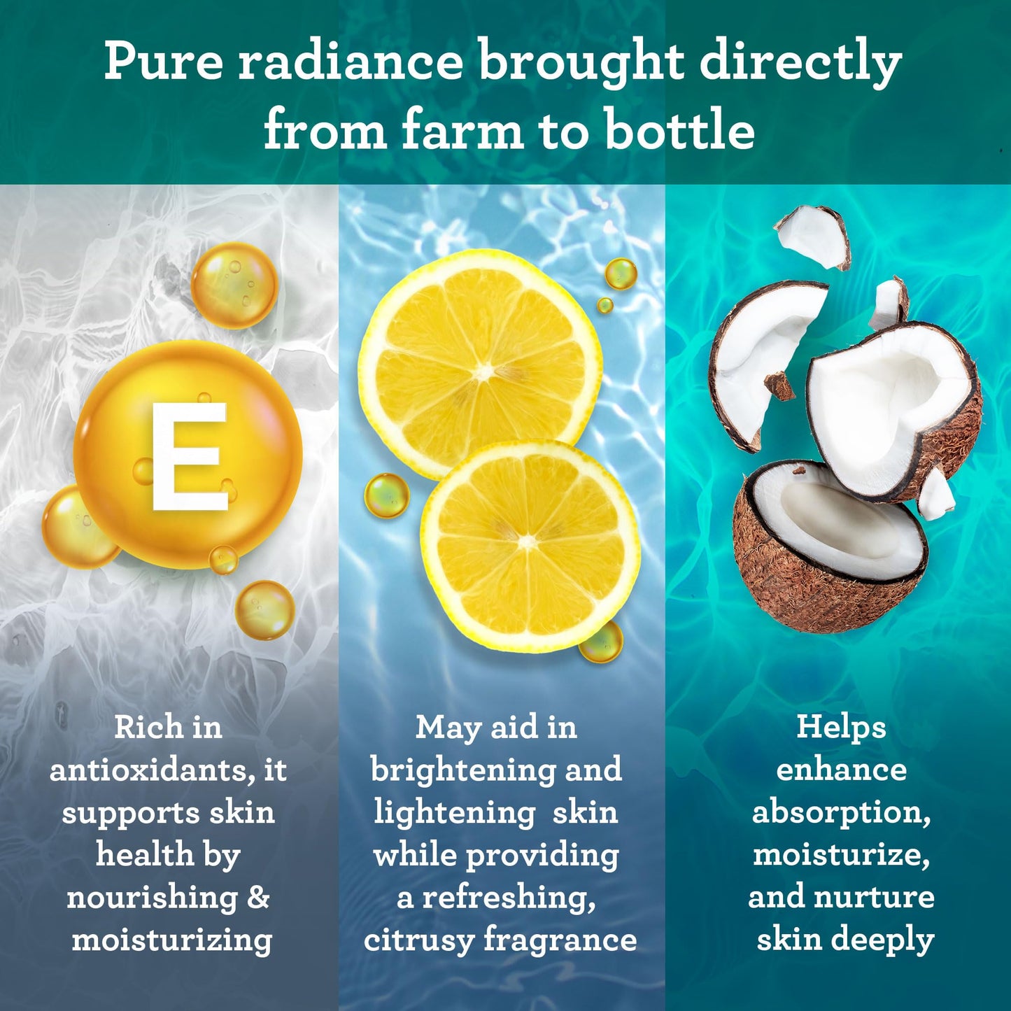 GuruNanda Vitamin E Oil 2 fl oz – 15,000 IU, Pure & Natural with Coconut Oil for Skin, Hair, Nails & Scars, Non-GMO & Vegan