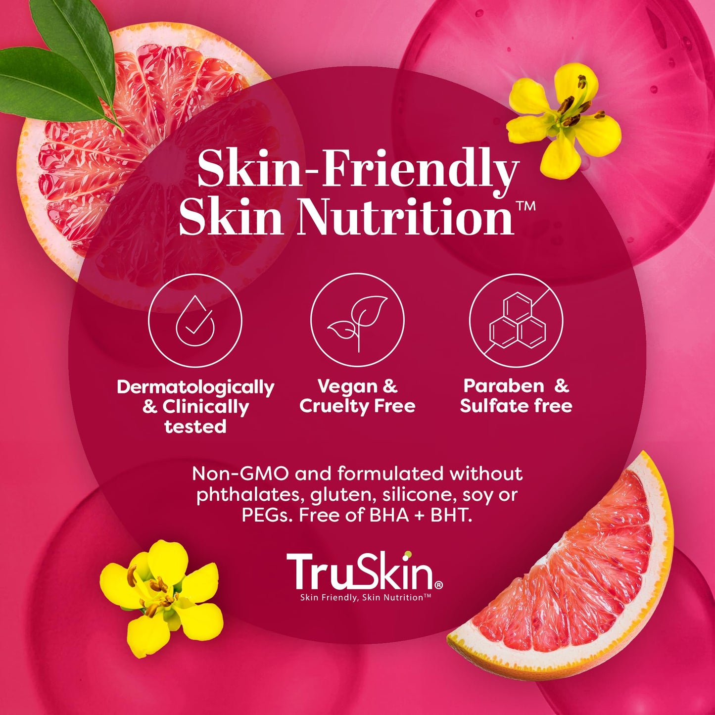 TruSkin Vitamin C Super Serum – Anti-Aging Face Serum with Niacinamide, Retinol, Hyaluronic & Salicylic Acid – Brighten & Firm Skin, 2 Fl Oz