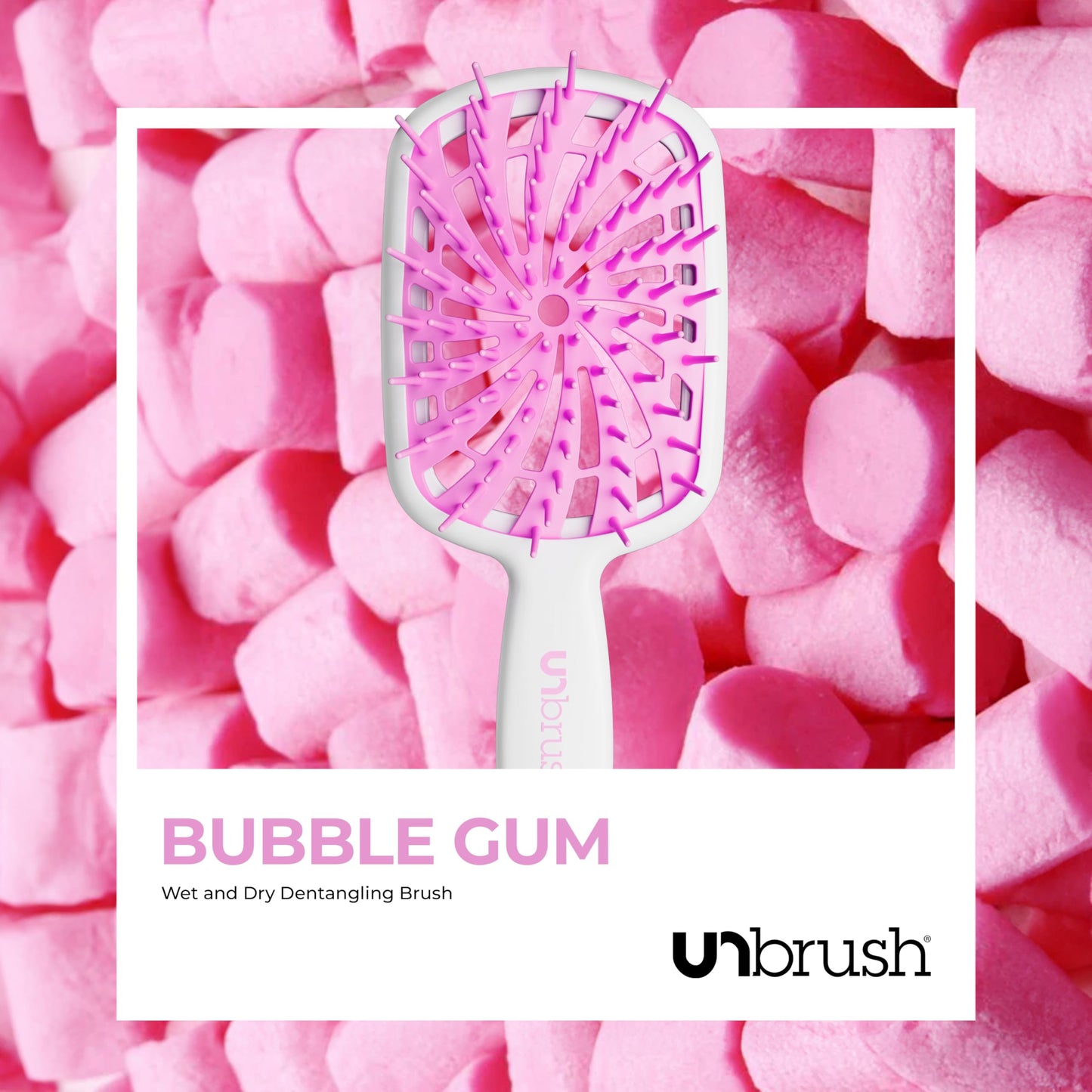 FHI Heat UNbrush Plus – Gentle Detangling Brush for Curly, Fragile, Wet or Dry Hair – 84 UltraFlex Bristles, Lightweight, Vented & Anti-Static