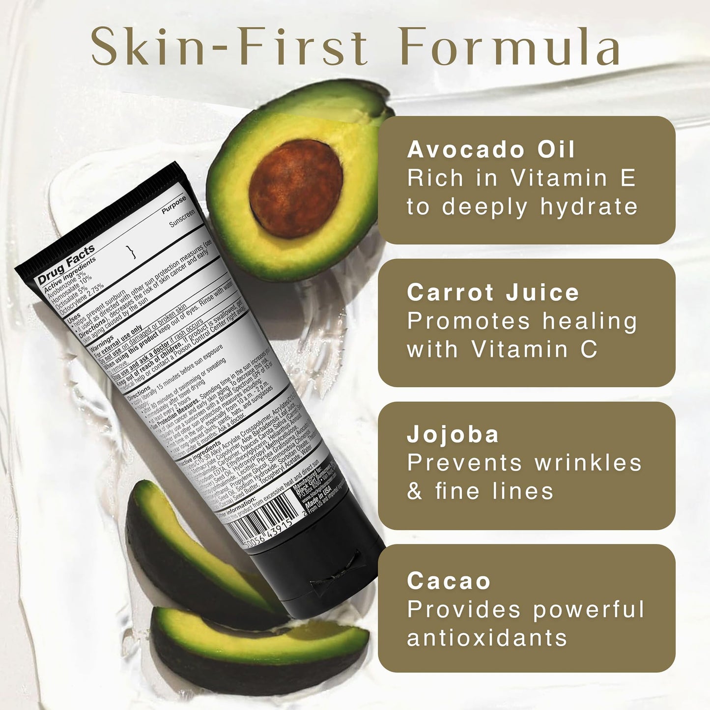 BLACK GIRL SUNSCREEN - Face & Body Moisturizing Sunscreen Lotion SPF 30, No White-Residue for Melanin Rich Skin (2 Fl. Oz.)