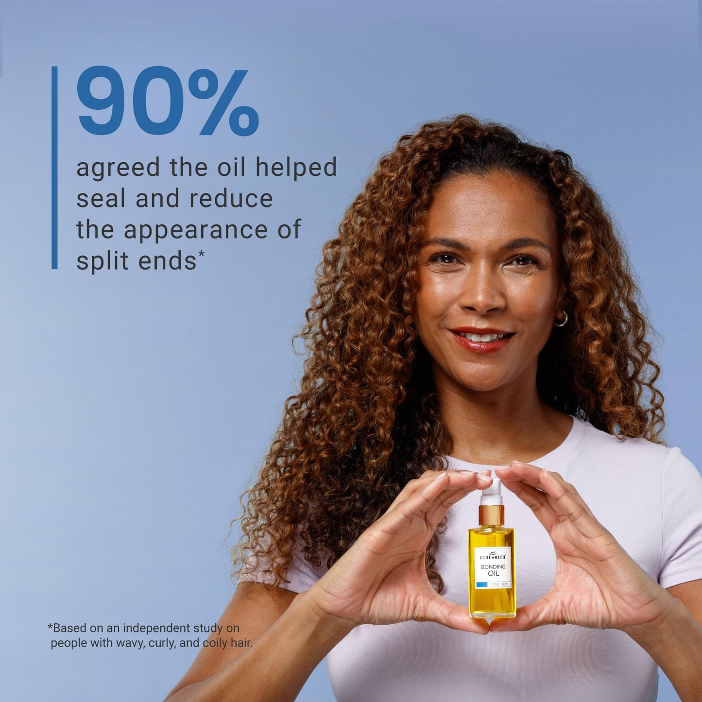 CURLSMITH – Bonding Oil, Lightweight Finishing Oil, For All Hair Types Including Dry & Damaged (60ml/2 fl oz)