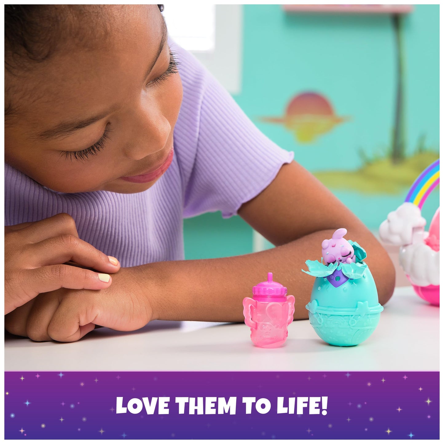 Hatchimals Alive, Neon Rainbow Spring Basket Toy (Styles May Vary), 3 Self-Hatching Easter Eggs, Fun Gift & Kids Toys for Girls & Boys Ages 3 and up