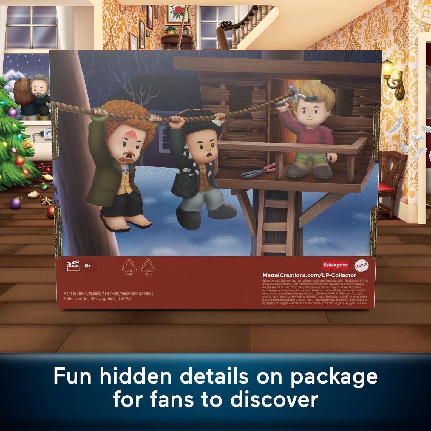 Little People Collector Home Alone Special Edition Set for Movie Fans, 3 Character Figures in a Display Package