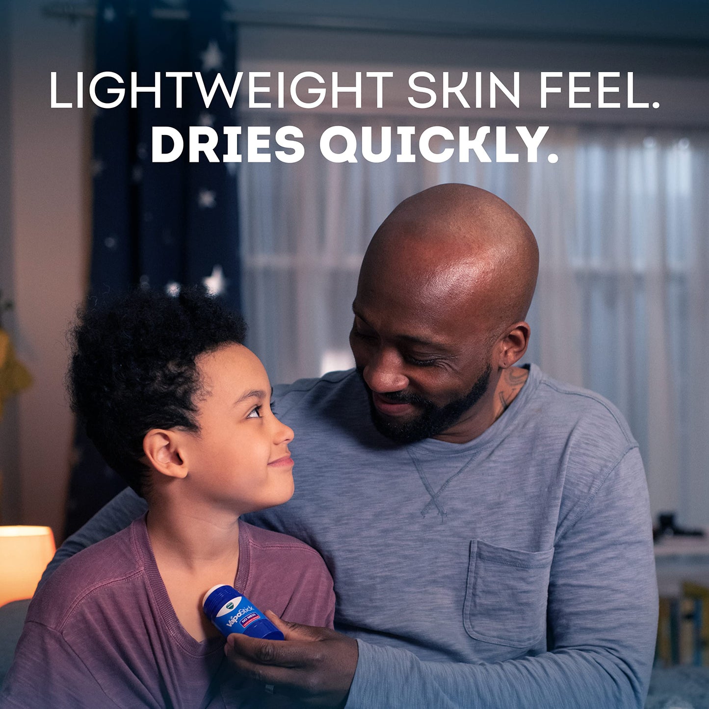 Vicks VapoStick Solid Balm Twin Pack – No-Mess, Non-Medicated Soothing Vapors with Easy No-Touch Applicator, Quick Dry, 1.25oz Each (2 Count)