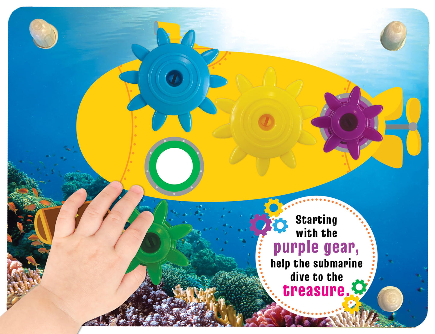 Julian & Luca Brilliant Baby Gear Game | Interactive Wooden Toy for Toddler | Educational & Fun Early Childhood Development Game