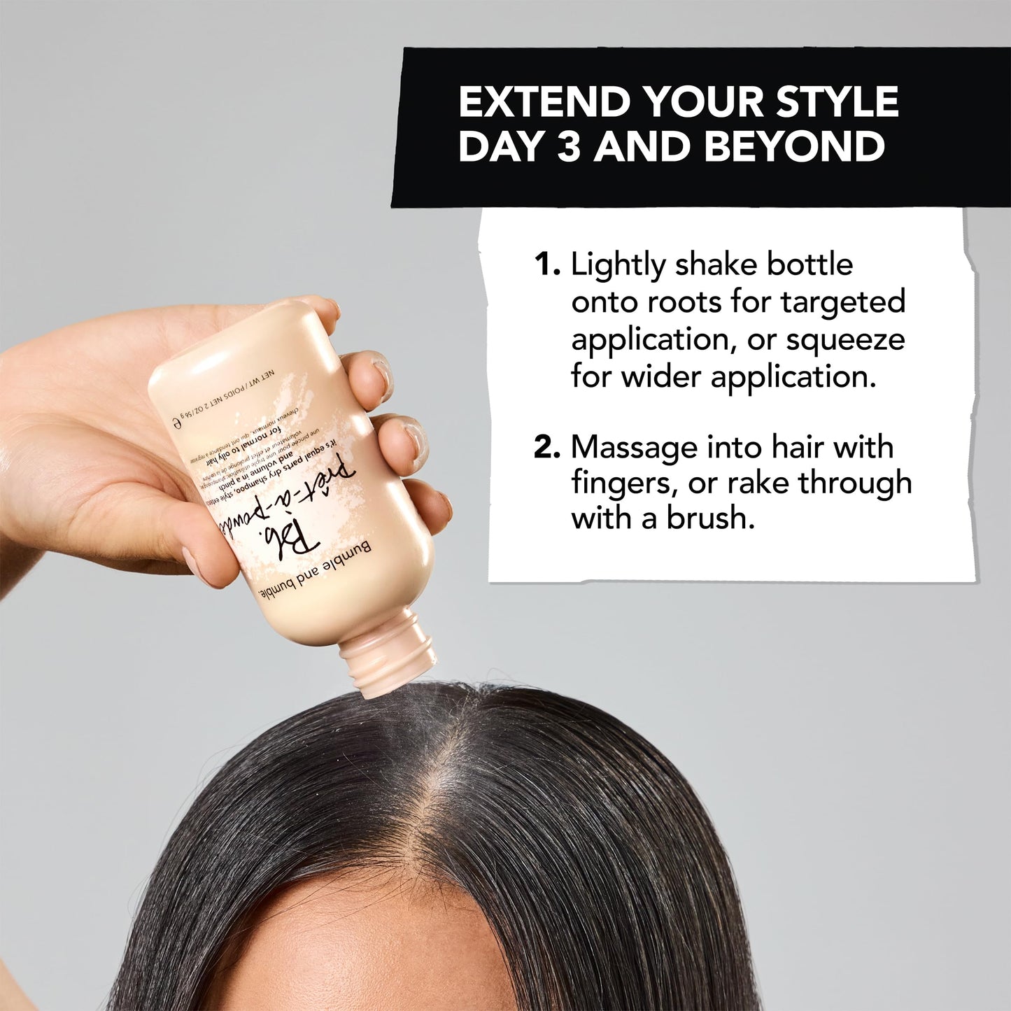 Bumble and bumble. Prêt-à-powder Dry Shampoo Powder | Adds Volume, Texture + Absorbs Oil | Non-Aerosol | Wavy + Straight, Mini Travel Size, 0.5 Ounce