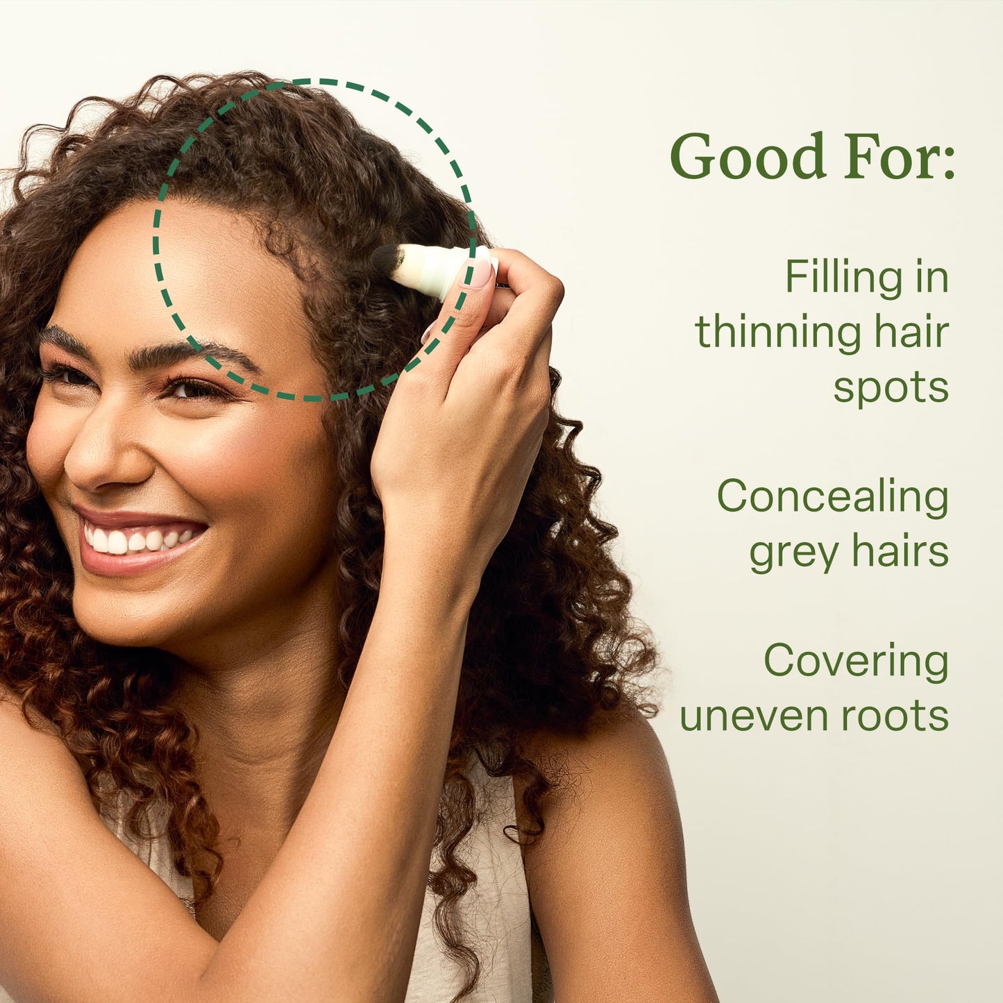 Divi Root Touch Up Powder for Gray Hair Coverage, Dark Brown