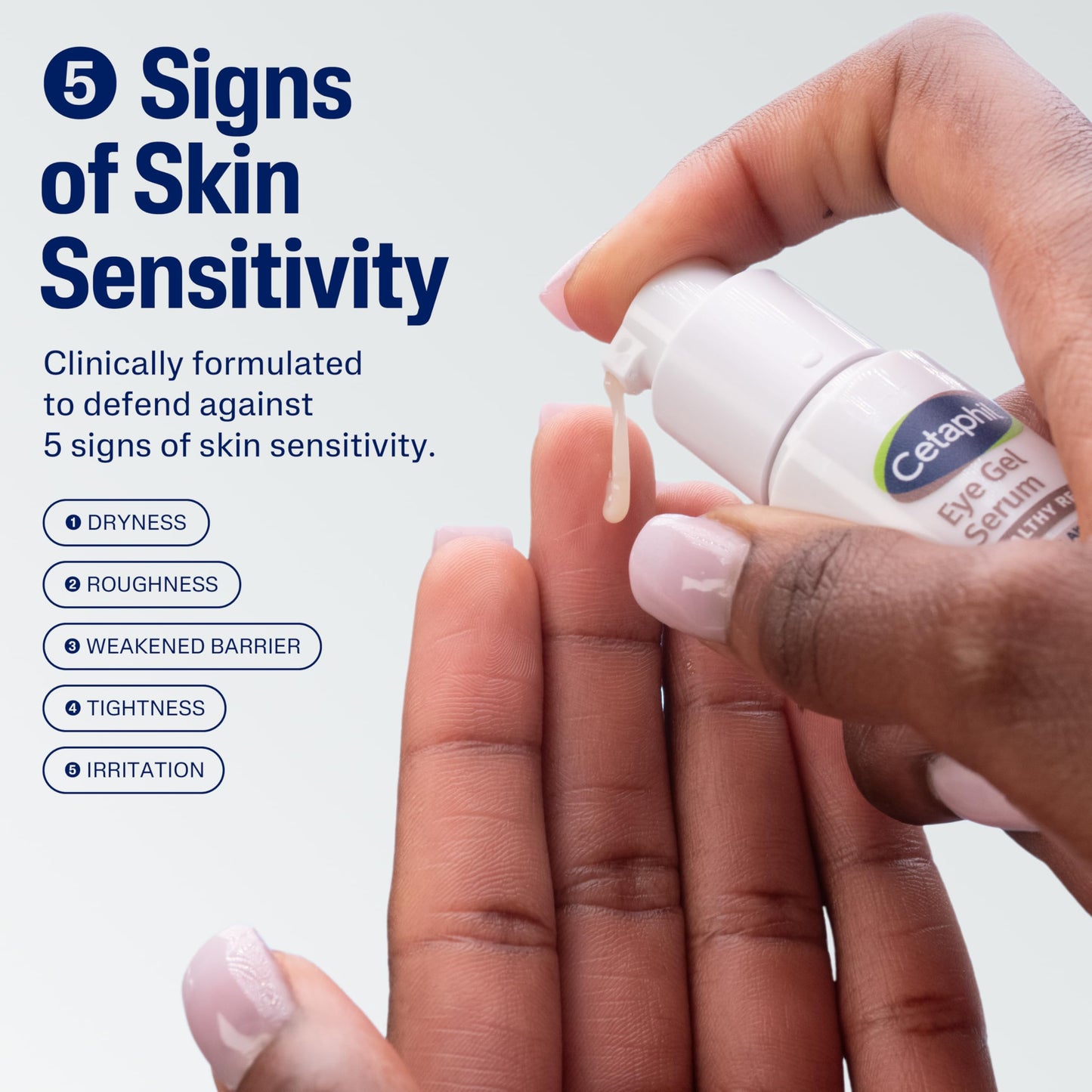 Cetaphil Healthy Renew Eye Gel Serum 0.5oz – 24Hr Hydrating Anti-Aging Cream, Reduces Dark Circles & Wrinkles, Retinol Alternative