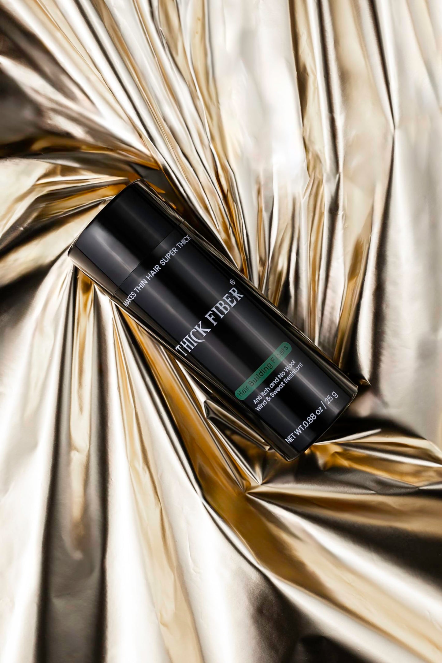 THICK FIBER Hair Fibers for Thinning Hair & Bald spots (DARK BROWN) - 25g Bottle - Conceals Hair Loss in Seconds - Hair Powder for Women & Men