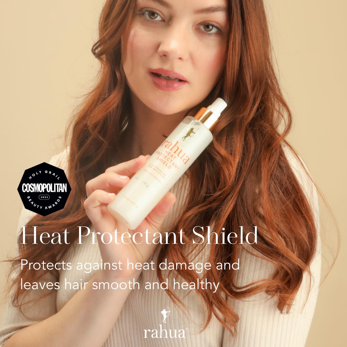 Rahua Heat Protectant Shield Spray, Vegan Thermal Styling Primer, Lightweight Heat Protection for All Hair, Tropical Guava & Coconut, 6.5 Fl Oz