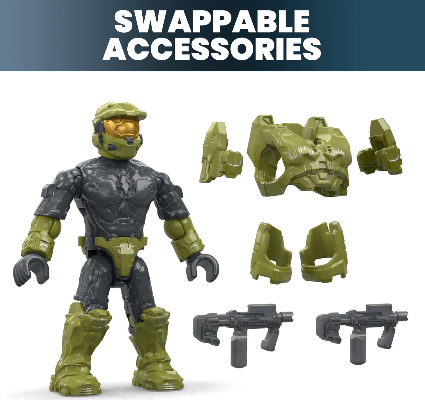 MEGA Halo Action Figures Building Set, 339 Pieces, Poseable 2" Figures, Character Pack for Kids & Adult Collectors – Amazon Exclusive