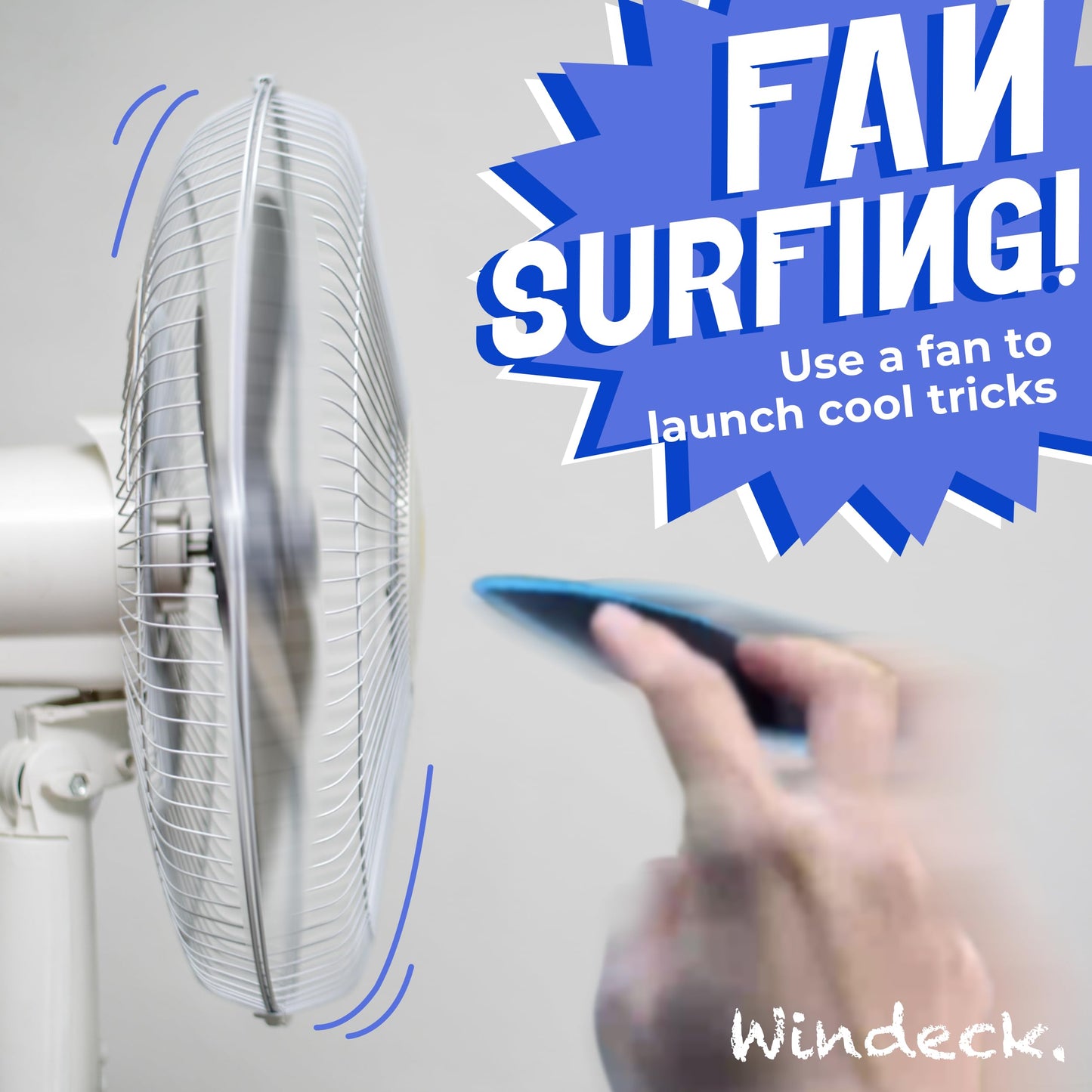 Windeck Stealth Black Finger Surfboard – Mini Handboard with Grip Tape & Leash for Air Tricks, Car Window Wind Riding, Kids & Skaters