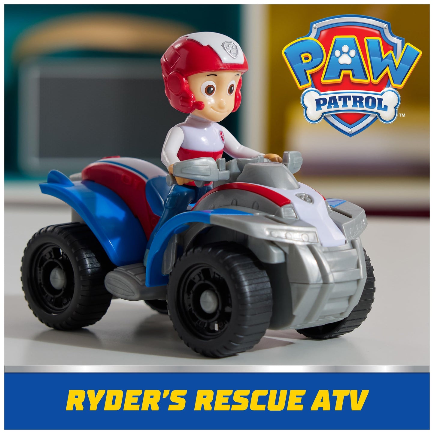 Paw Patrol, Ryder’s ATV Toy Vehicle with Collectible Action Figure, Sustainably Minded Kids Toys for Boys & Girls Ages 3 and Up