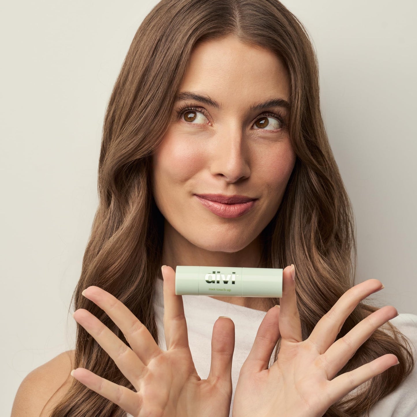 Divi Root Touch Up Powder for Gray Hair Coverage, Dark Brown