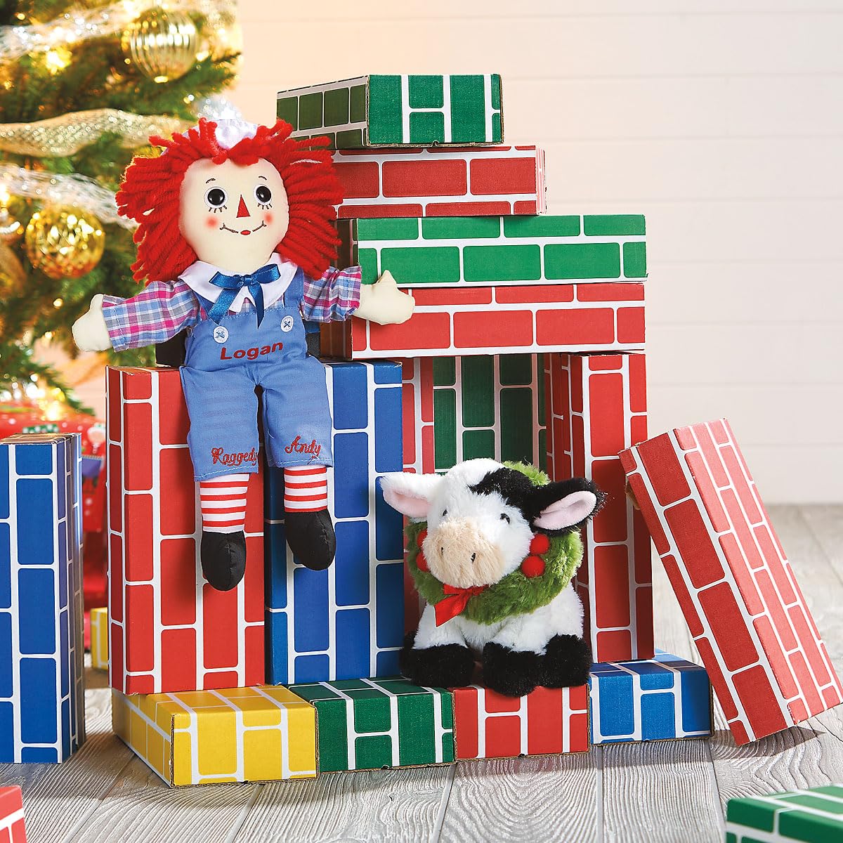 Lillian Vernon Primary Building Bricks - Kids Cardboard Blocks, Each 9" x 4" x 2" (Set of 24)