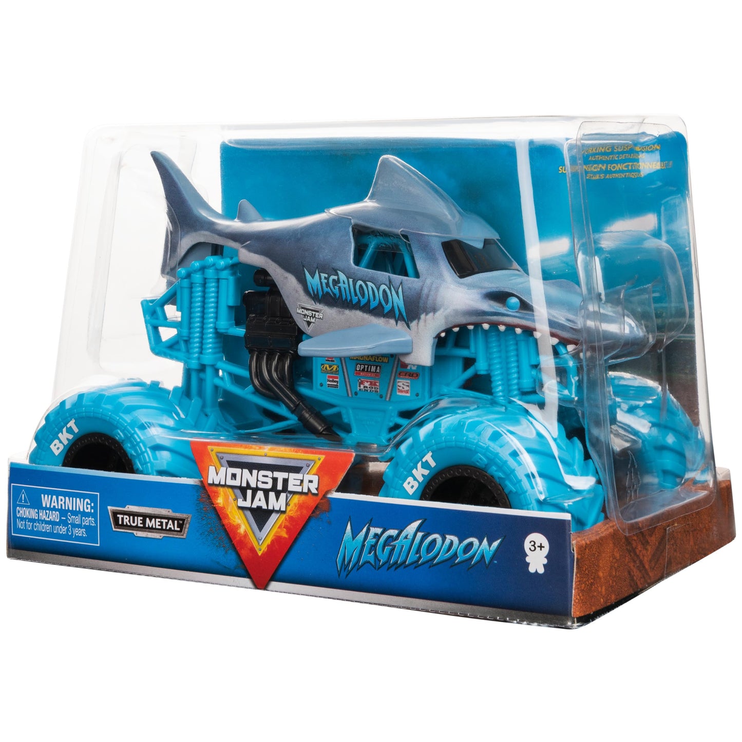 Monster Jam, Official Megalodon Monster Truck, Collector Die-Cast Vehicle, 1:24 Scale