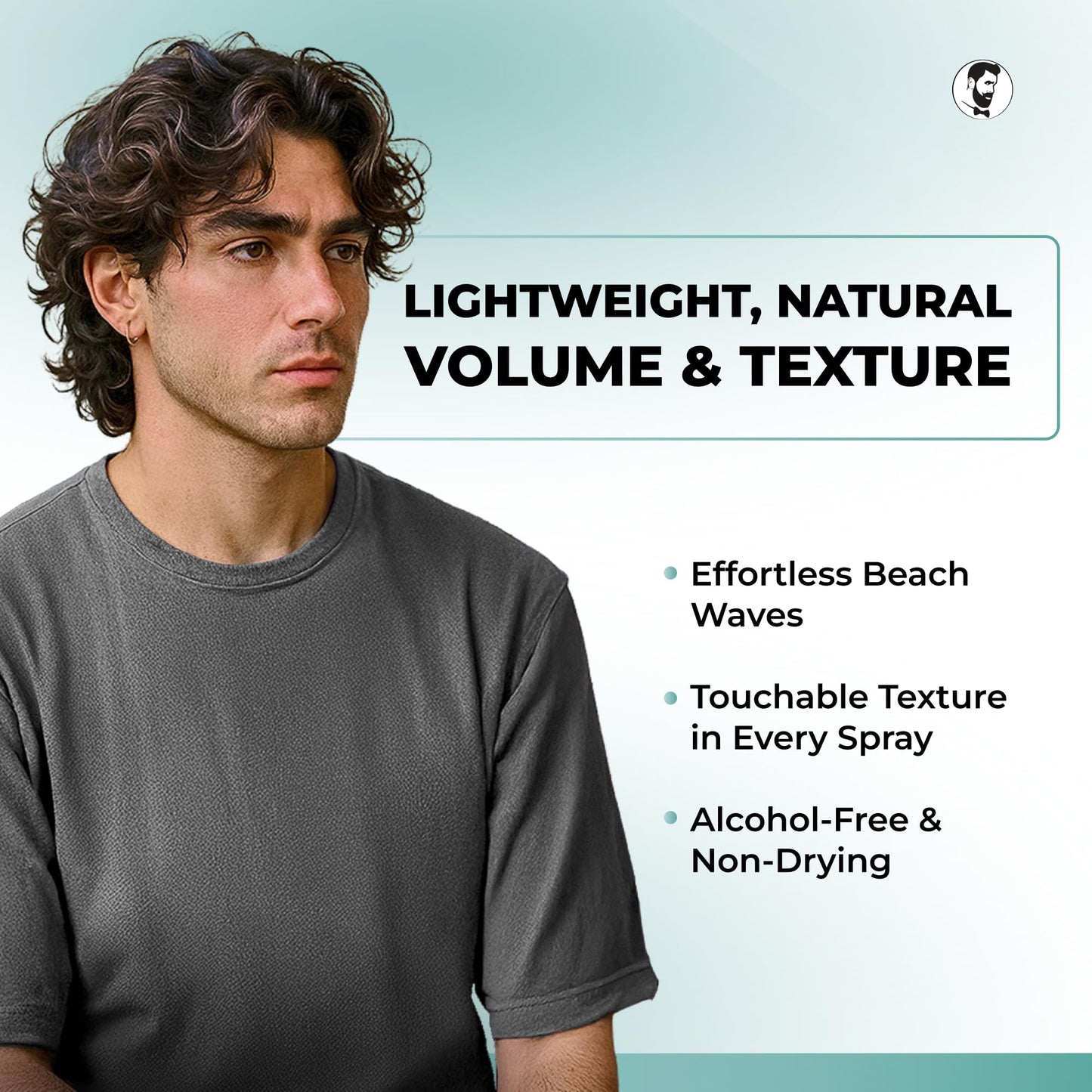 Gentlemen Republic Sea Salt Spray 8 oz – Texturizing Hair Spray for Men & Women with Dead Sea Salt, Vitamin E & Kelp – Adds Volume & Lightweight Hold