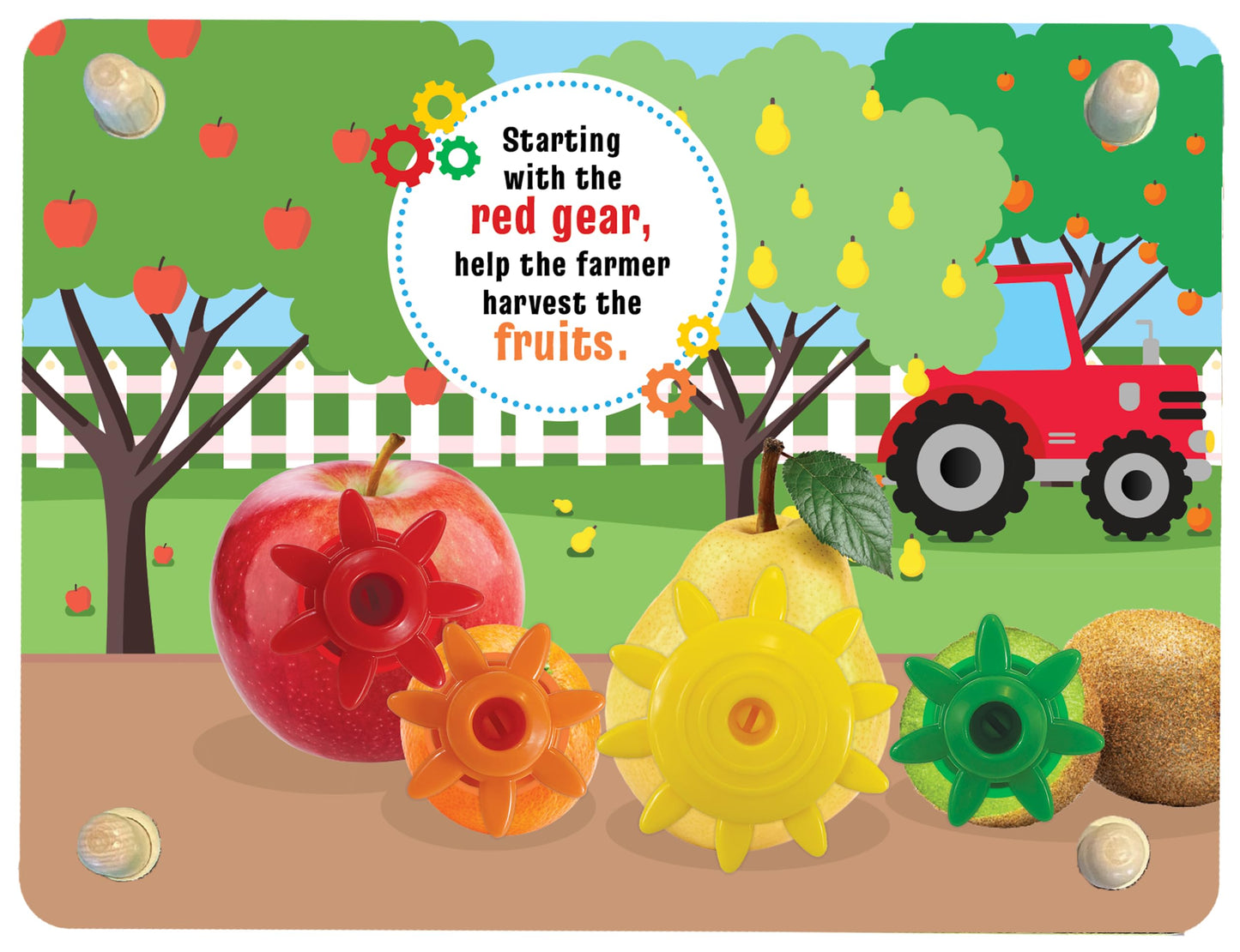 Julian & Luca Brilliant Baby Gear Game | Interactive Wooden Toy for Toddler | Educational & Fun Early Childhood Development Game