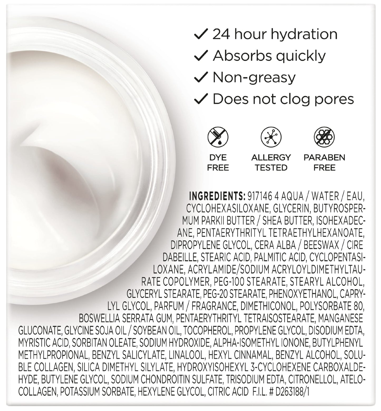 L’Oreal Paris Collagen Daily Face Moisturizer, Anti Aging Face Cream to Reduce Wrinkles and Provide Intense Hydration, 1.7 oz