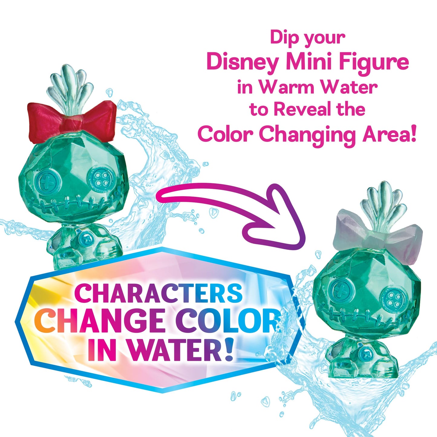 Cra-Z-Art Disney Crystal Surprise Series 1 – Mini Collectible Figures with Activity Compound, Blind Bag Toys for Kids 3+