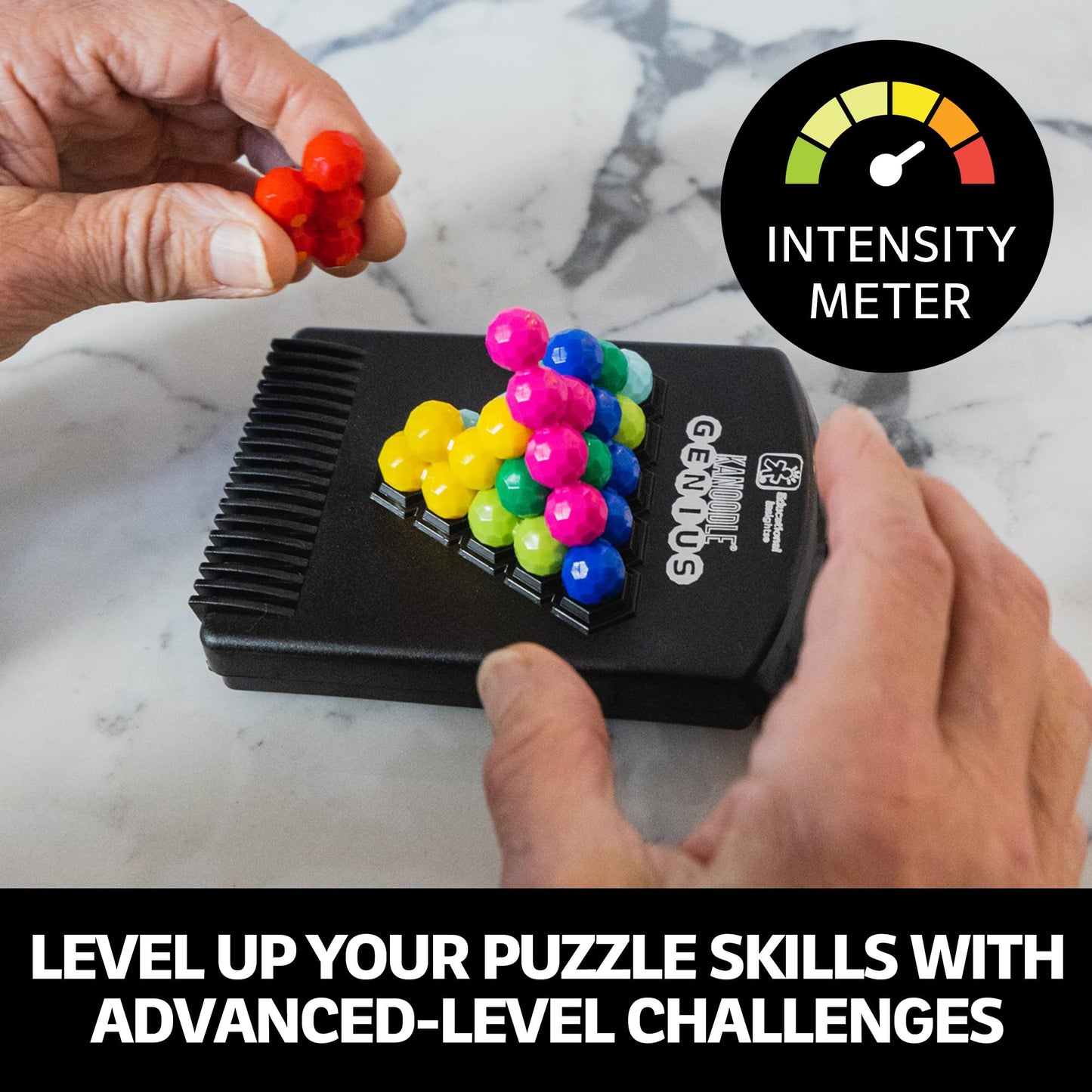 Educational Insights Kanoodle Genius – 3D Puzzle Brain Teaser Game with 200+ Challenges, Fun Gift & Easter Basket Stuffer for Kids Ages 8+