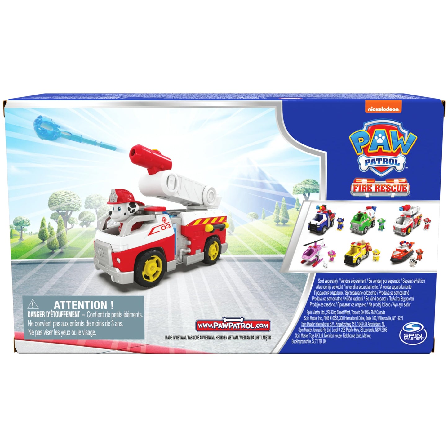Paw Patrol Fire Rescue: Marshall Rescue Fire Engine with Action Figure & Projectile Launcher & Toy Truck, Kids Toys for Boys & Girls Ages 3 and Up