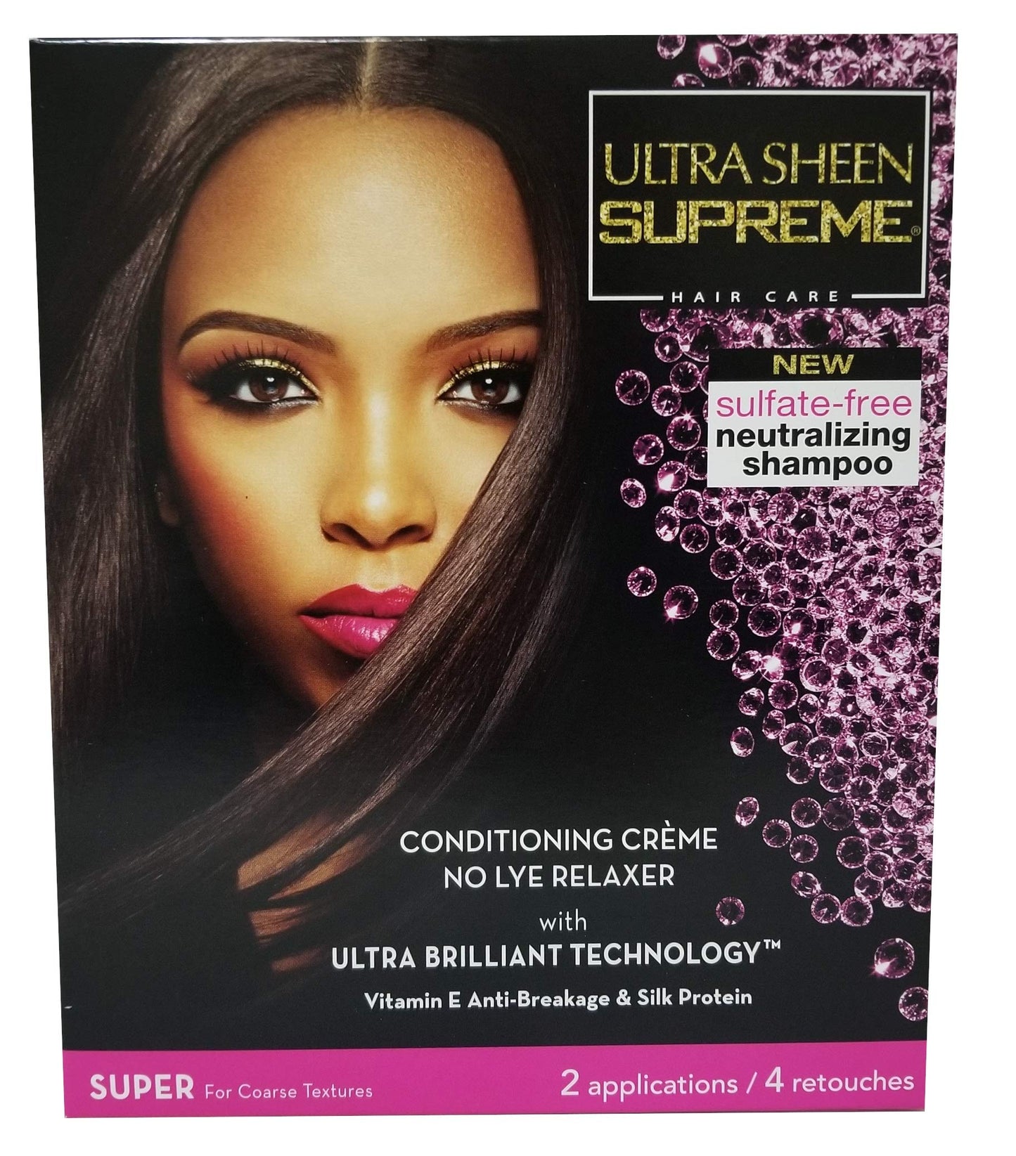 Ultra Sheen Supreme No-lye Relaxer Conditioning Creme Kit, Super, 1 Ea, 1count