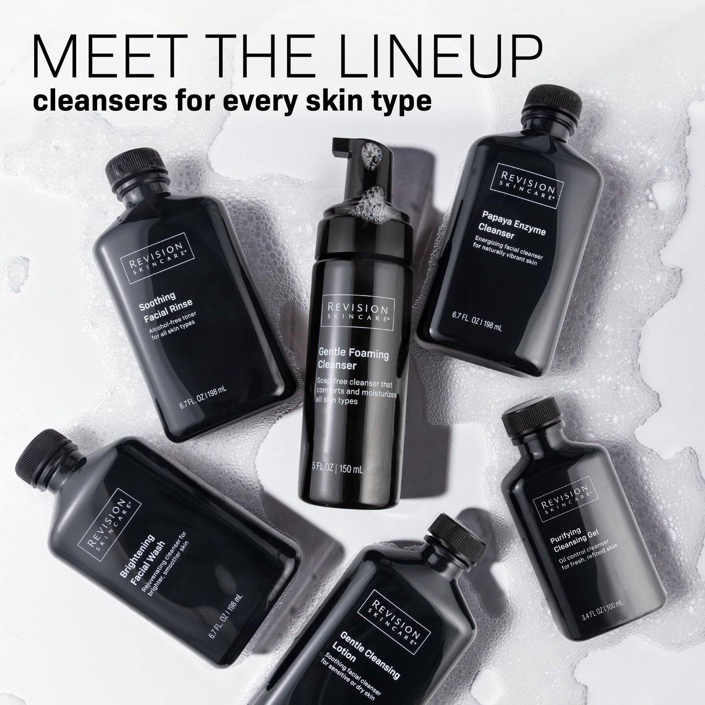 Revision Skincare Brightening Facial Wash, Exfoliating Face Cleanser with Vitamin C and Vitamin E, 6.7 fl oz