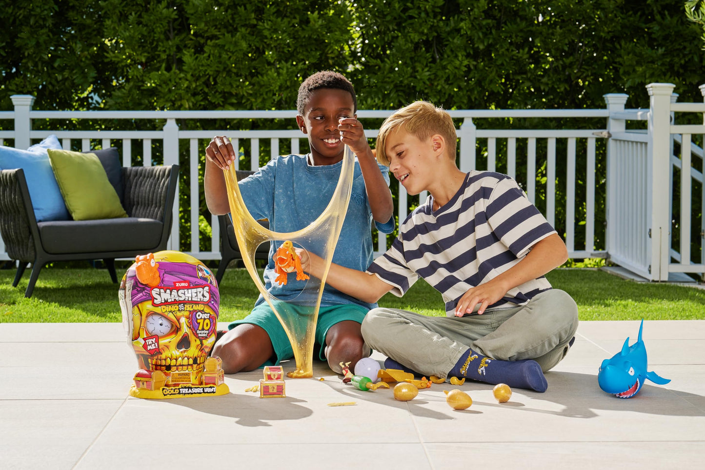 Smashers Dino Island Gold Treasure Hunt (Orange) by ZURU - Interactive Collectable Treasure Hunt Themed Toy