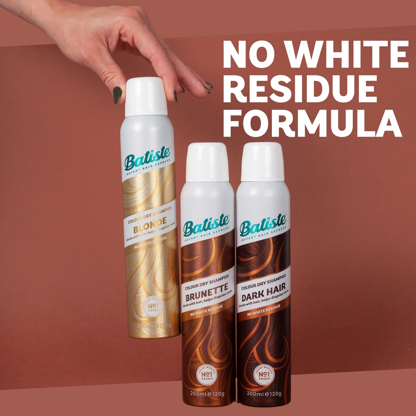 Batiste Dry Shampoo, Medium and Brunette, 6.73 Fluid Ounce (Packaging May Vary)