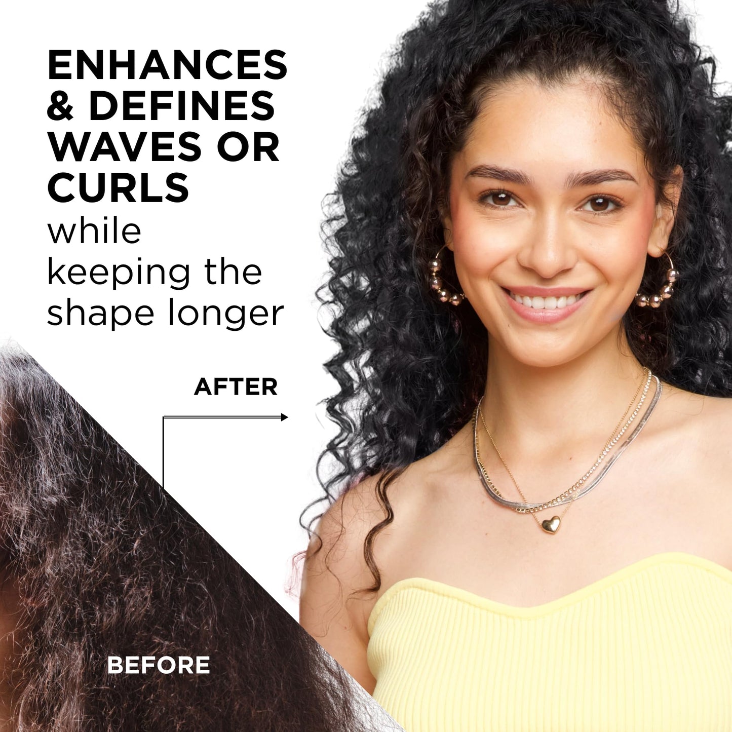 Style Factor EDGE BOOSTER Extra Strength Setting Mousse Travel Size โ Frizz Control, Extra Volume, and Conditioning โ 2.5oz Morganite Mousse for Curly Hair