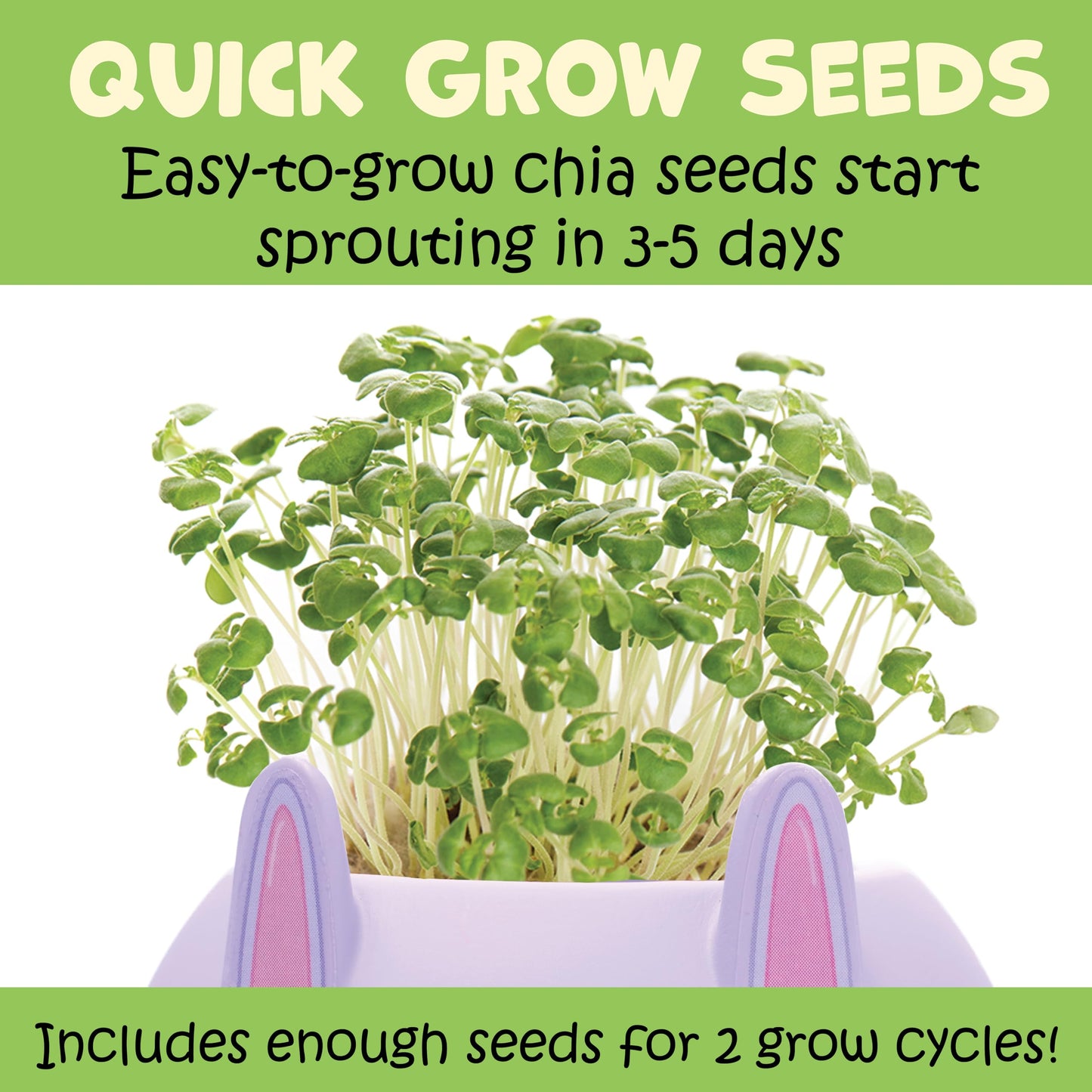 Creativity for Kids Plant-A-Pet Bunny Kit – Mini Gardening Craft for Kids, Fun DIY Art Gift, Easter Basket Stuffer & Birthday Gift (Ages 6+)