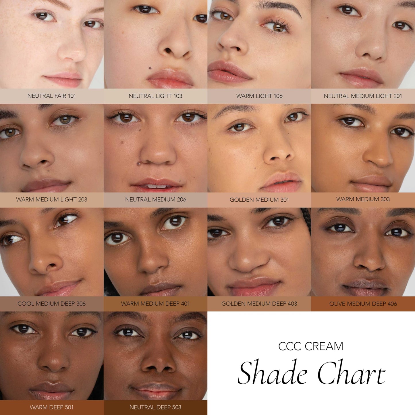 CLE Cosmetics CCC Cream SPF 50 (Warm Light 103) – Lightweight Hydrating Color Correcting Foundation, BB & CC Hybrid, Light-Medium Coverage, 1 fl oz