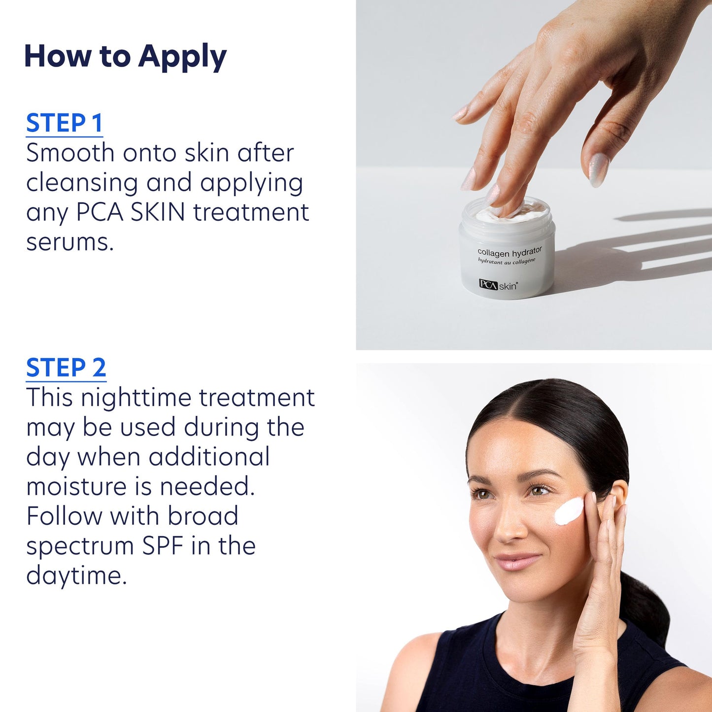 PCA SKIN Hydrating Collagen Cream – Night Face Moisturizer for Dry, Mature Skin with Shea Butter, Olive Oil & Almond Extract, 1.7 oz