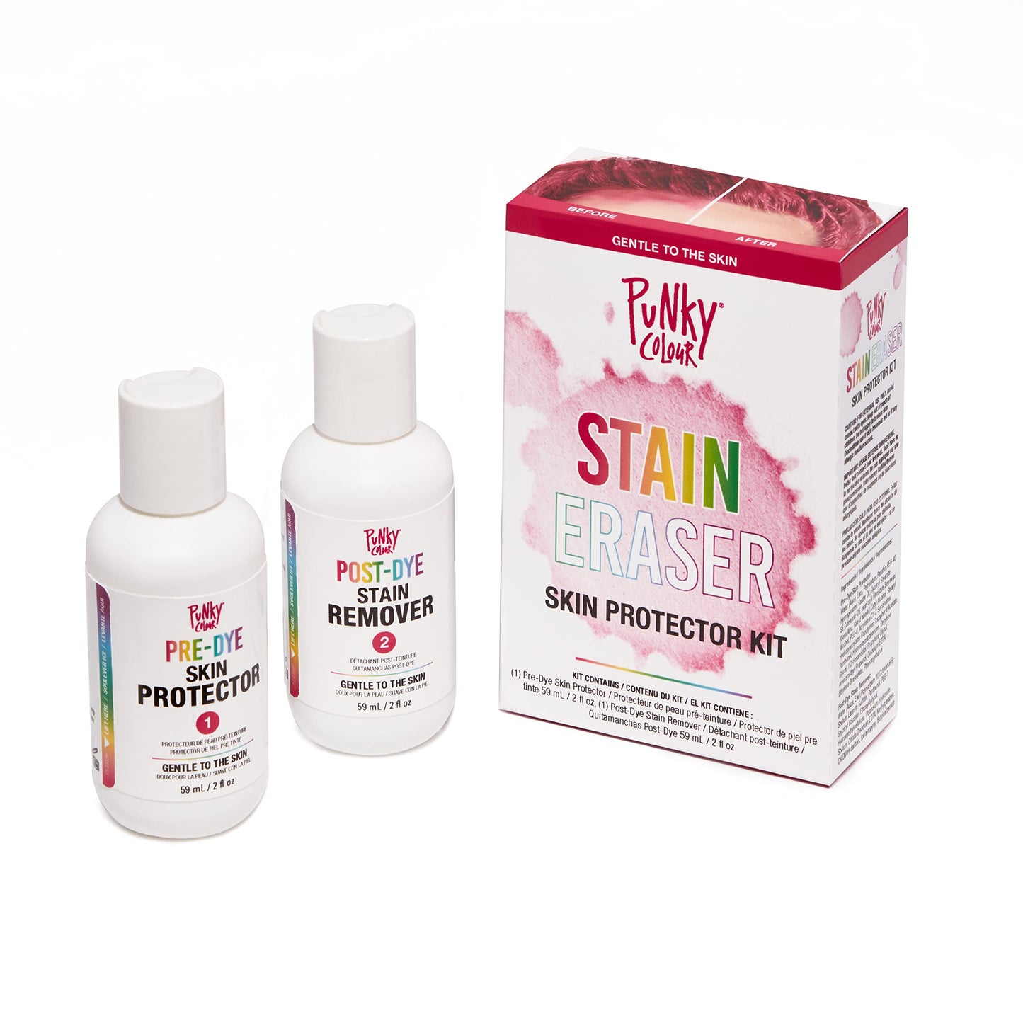 Punky Stain Eraser Skin Protector Kit – Hair Color Remover, Hair Dye Remover Stains on Skin, Gentle Formula