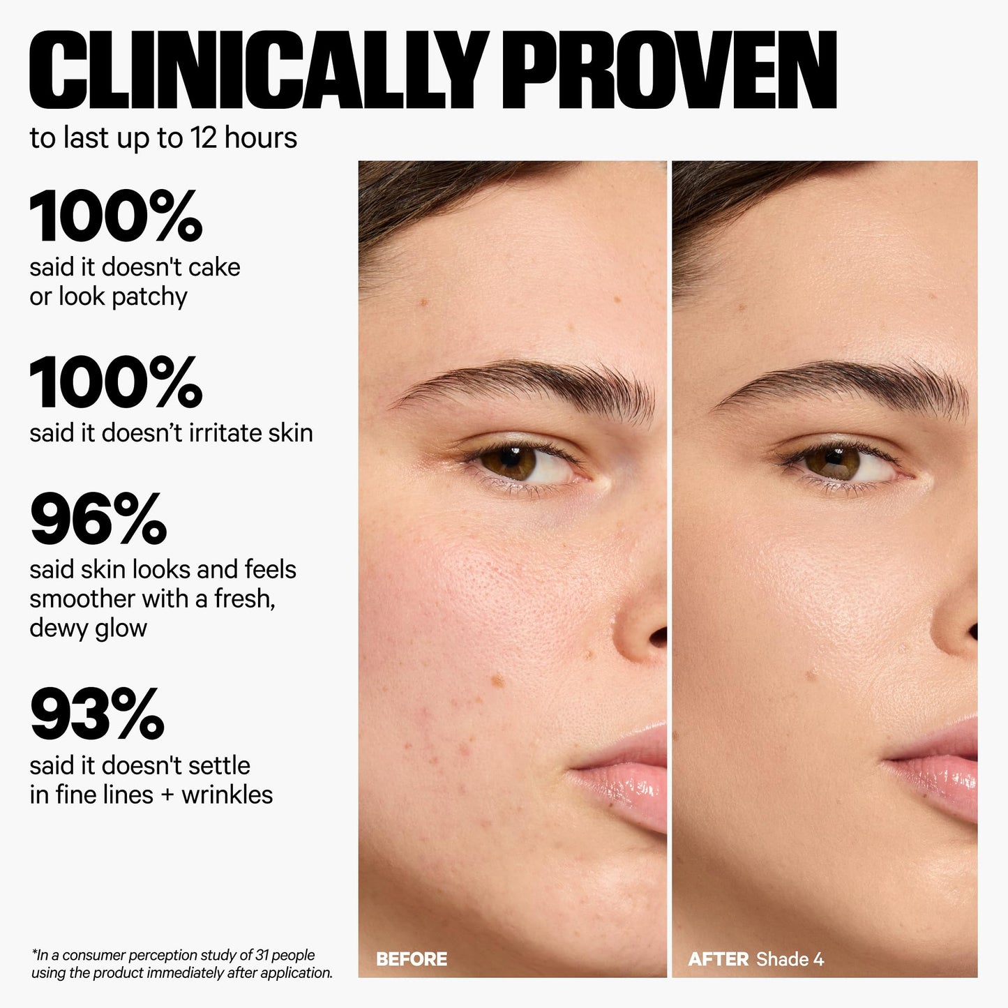 Milk Makeup Hydro Grip Hydrating Gel Skin Tint – Buildable Dewy Coverage, Hyaluronic Acid, Non-Comedogenic, 6 Light/Medium, 1oz