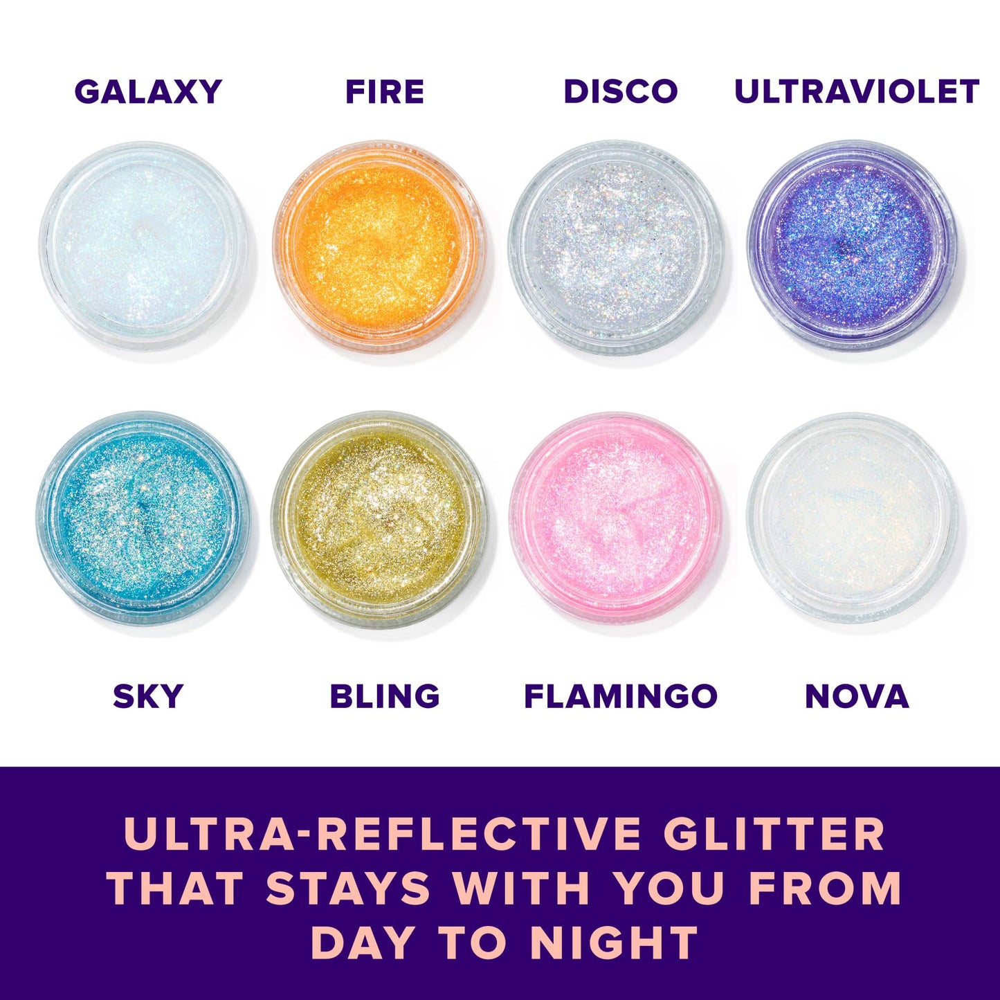 UNICORN SNOT Holographic Face & Body Glitter Gel – Silver Disco Glitter Makeup for Festival, Rave, Cosplay & Halloween – Vegan, Cruelty-Free, 1.7 oz