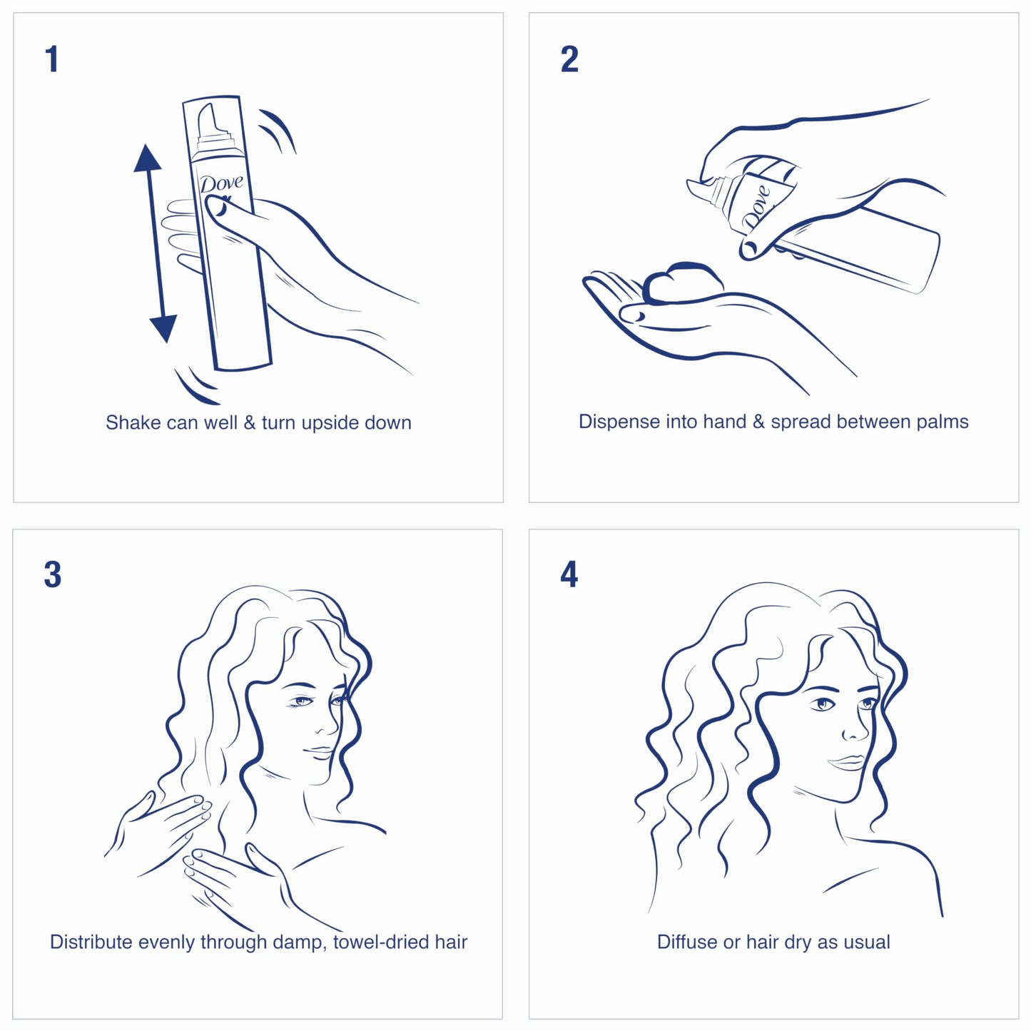 Dove STYLE+care Curls Defining Mousse, Soft Hold 7 oz