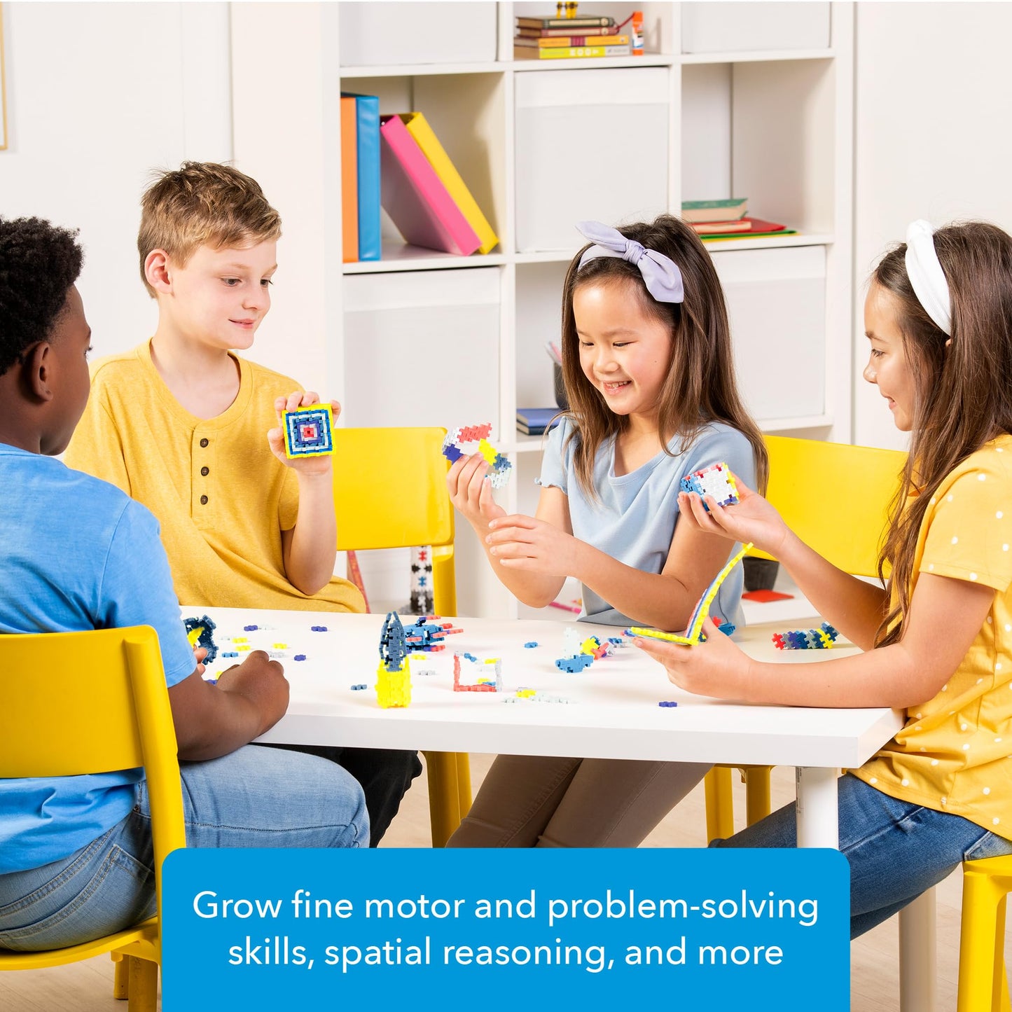 Plus Plus 240 Piece Interlocking Building Blocks for Kids, Open Ended Connecting Toys, Stem Bin Classroom Mini Manipulatives - Glow in Dark Play Tube