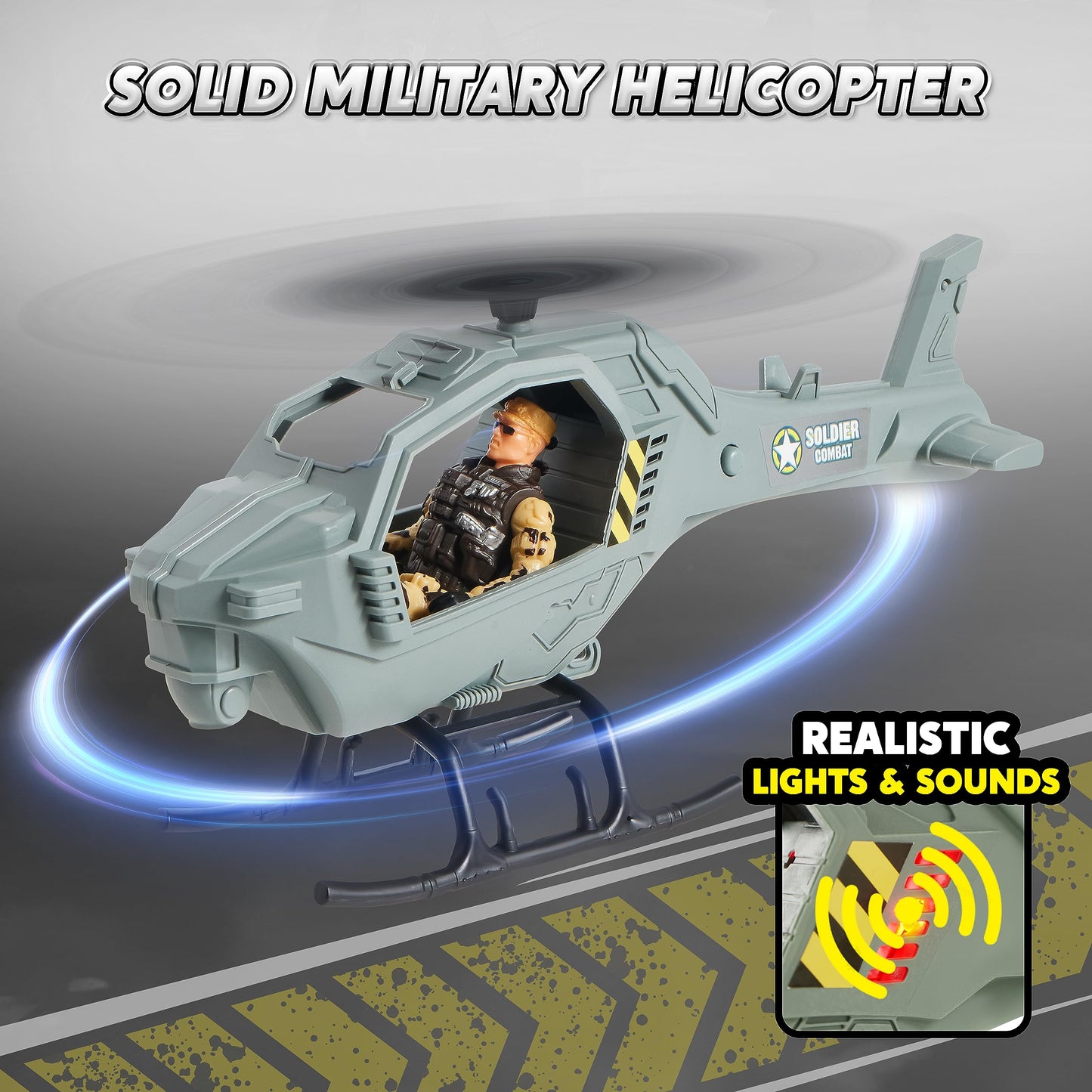 JOYIN Military Base Toys Set Including Army Vehicles, Army Men Action Figures and Weapon Gear Accessories Military Combat Toys