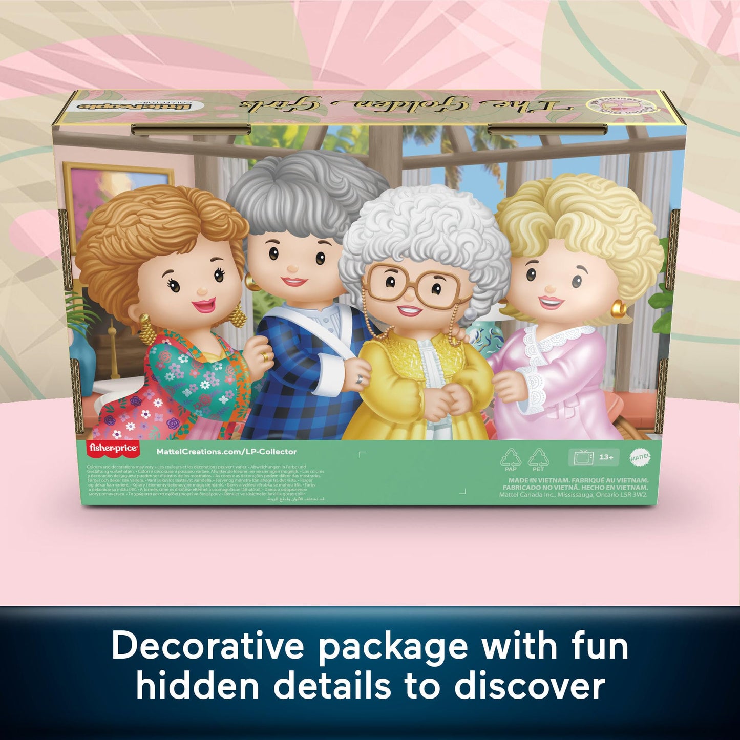 Little People Collector The Golden Girls Late Night Cheesecake 40th Anniversary Figure Set in a Display Gift Box for Adults & Fans