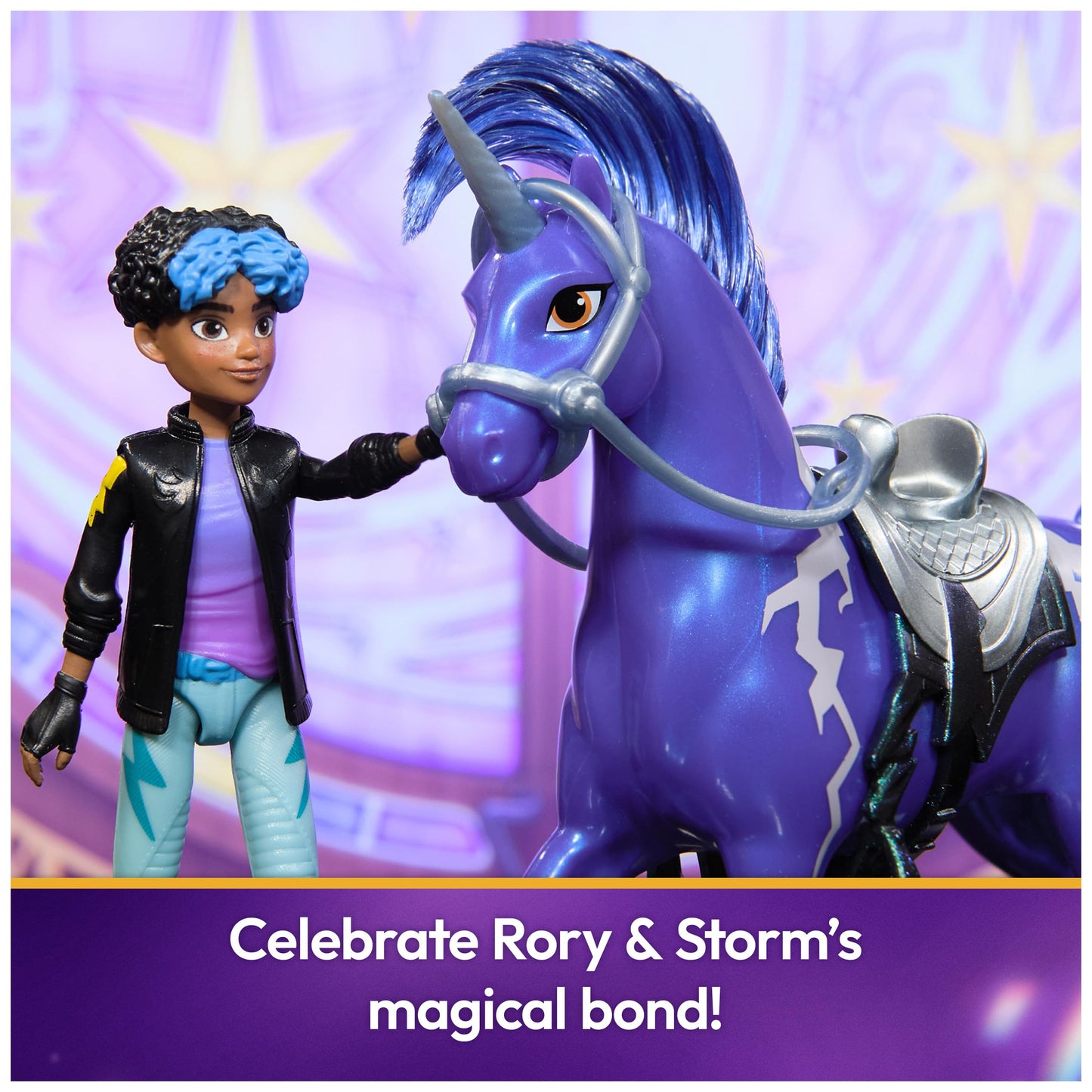 Unicorn Academy, Rory & Storm Set with 2 Riding Accessories & Hair Styling Tool, Dolls & Unicorn Toys for Girls Ages 4 and up