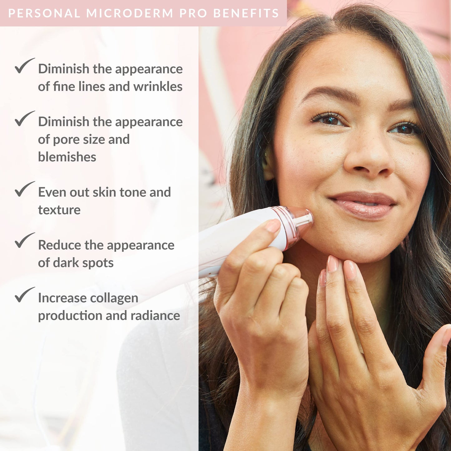 PMD Personal Microderm Pro - At-Home Microdermabrasion Device for Face & Body with Exfoliating Crystals, Vacuum Suction & Dual Speeds