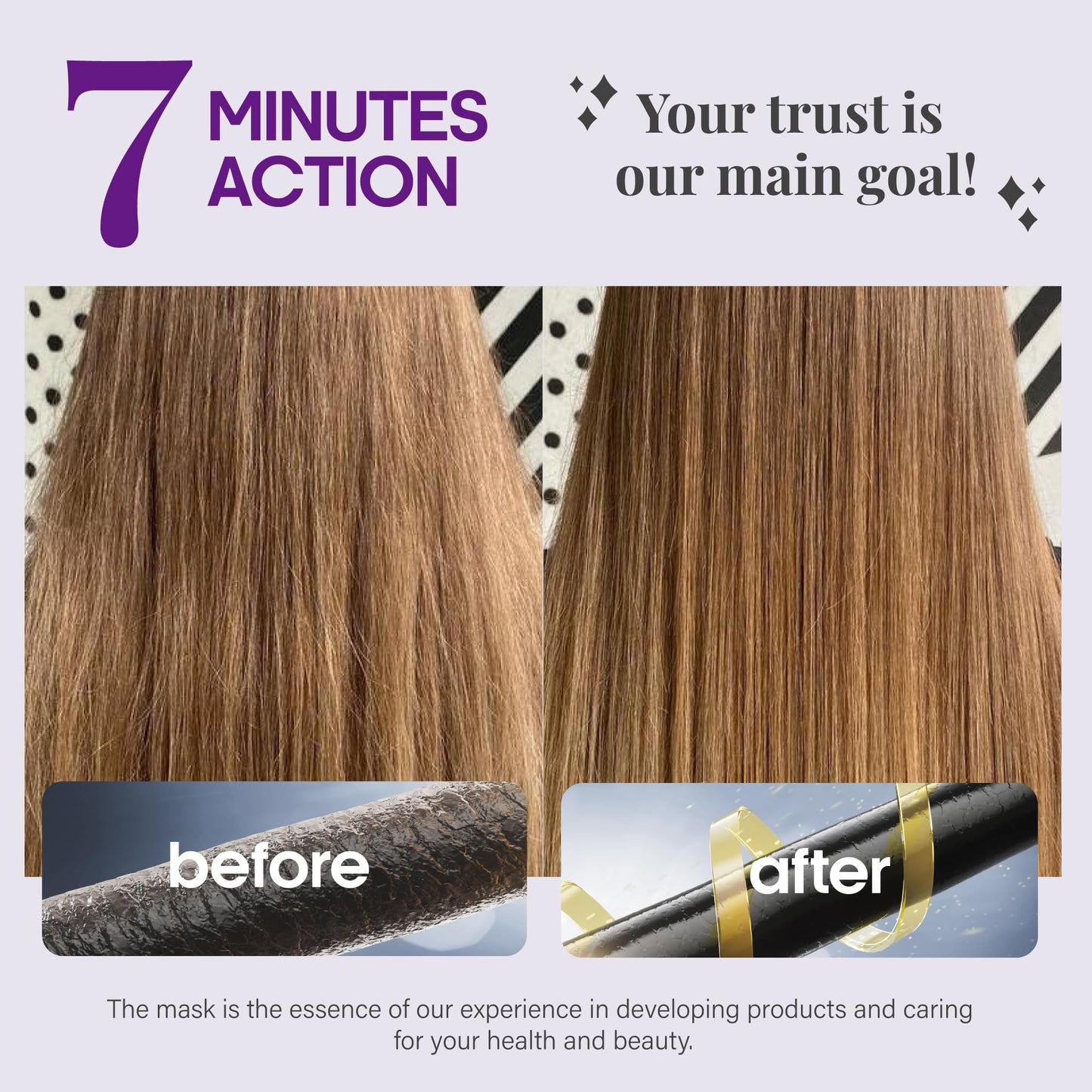 NUTRAHARMONY Hydrating Hair Mask 10oz | Deep Conditioning Keratin Treatment with Argan, Coconut Oils, Collagen & Biotin | Repair & Anti-Frizz