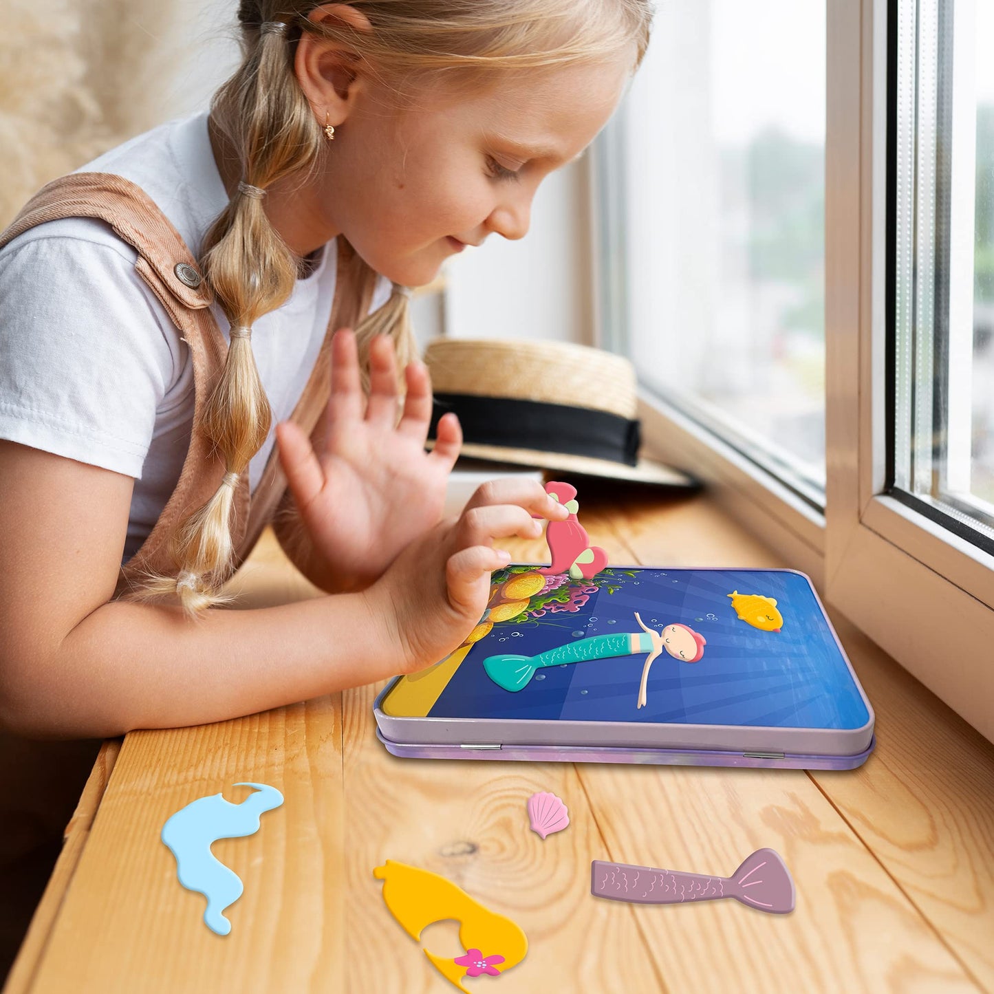 Hapinest Magnetic Dress-Up Dolls for Girls Pretend Play Set, A Fairytale Fantasy Dress Up Toy and Game for Ages 4, 5, 6, and 7 Years Old