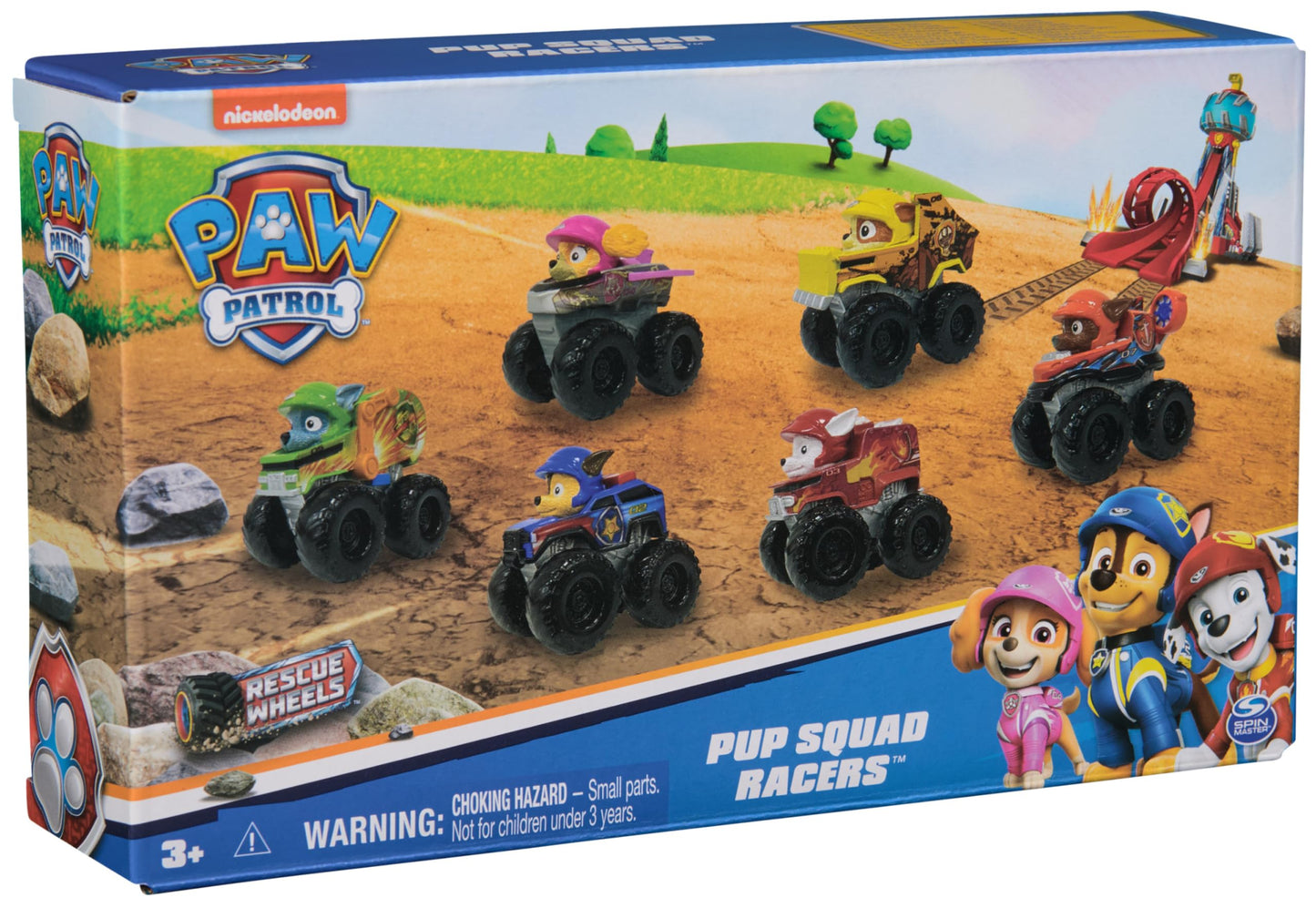 Paw Patrol: Rescue Wheels, 6-Piece Pup Squad Racers, Toy Cars Gift Set, Kids Toys for Boys & Girls Ages 3 and Up