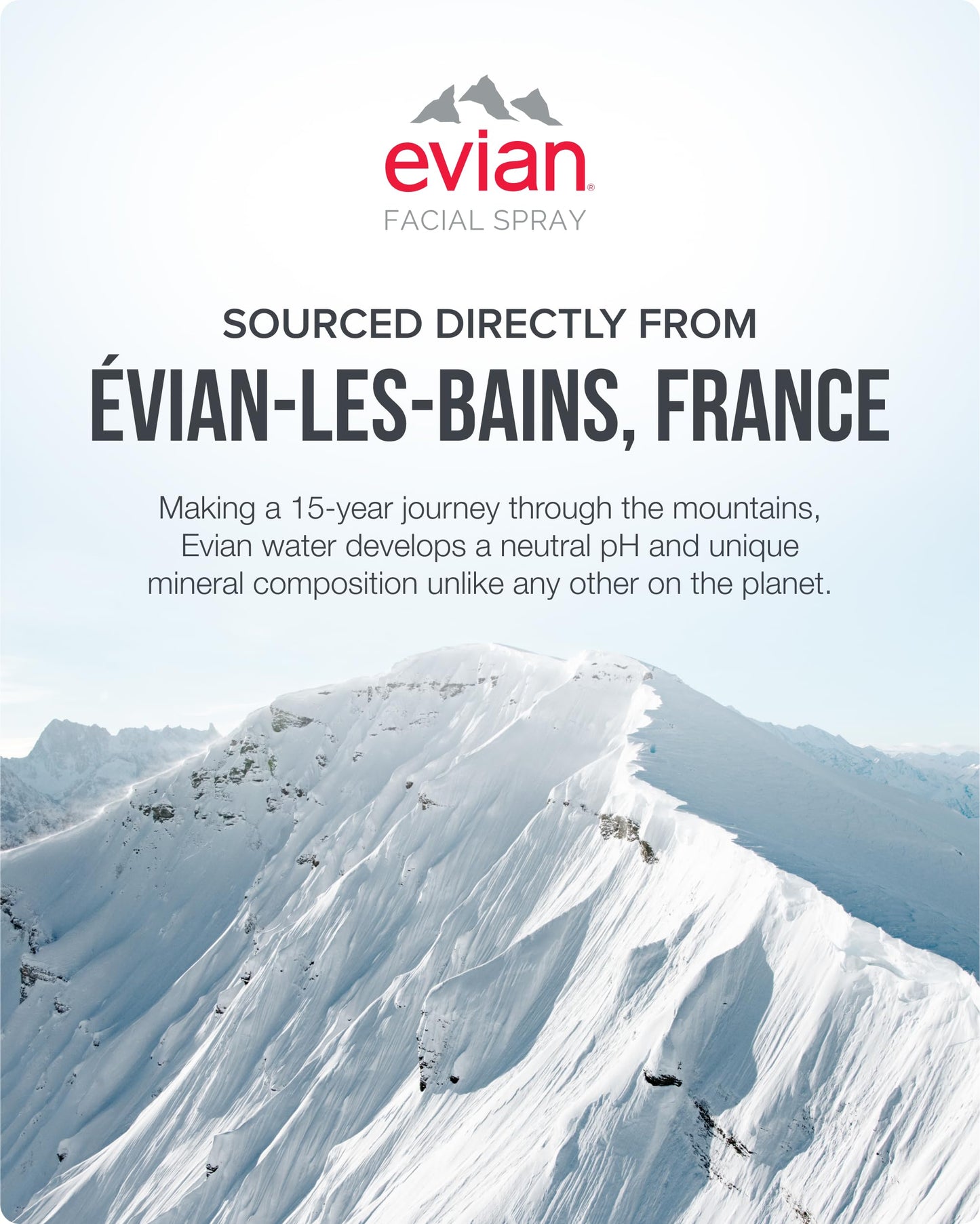 Evian Facial Spray Travel Trio 1.7 oz – Hydrating Mineral Water Mist for Face & Skin, Refreshes Makeup, TSA-Approved Mini Spray