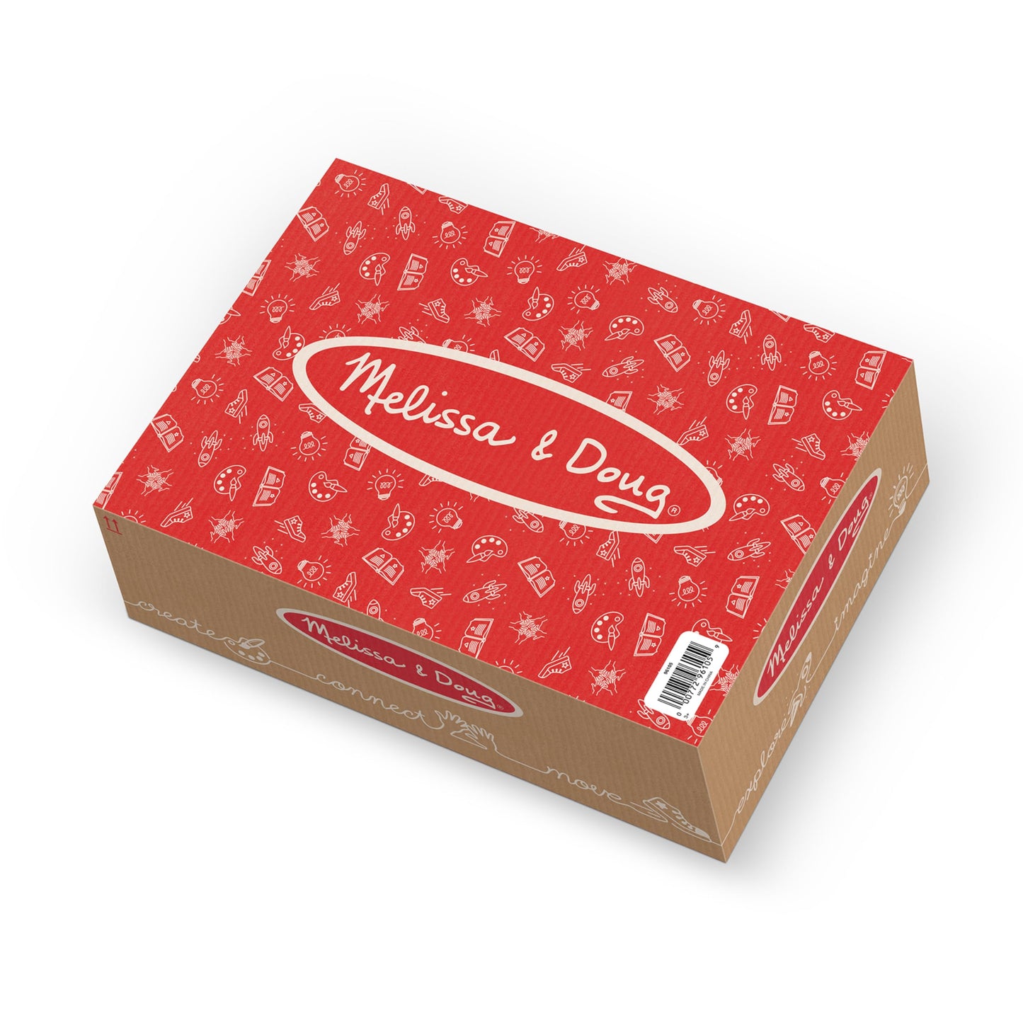 Melissa & Doug Jumbo Extra-Thick Cardboard Building Blocks - 40 Blocks in 3 Sizes