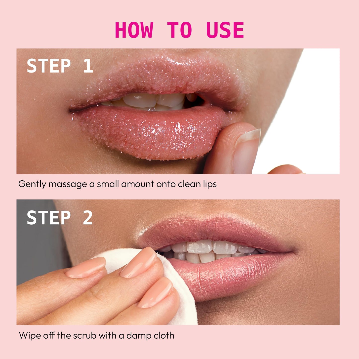 Ruby Kisses Exfoliating Lip Scrub – Gentle, Hydrating Lip Care with Jojoba & Shea Butter for Soft, Smooth, Supple Lips